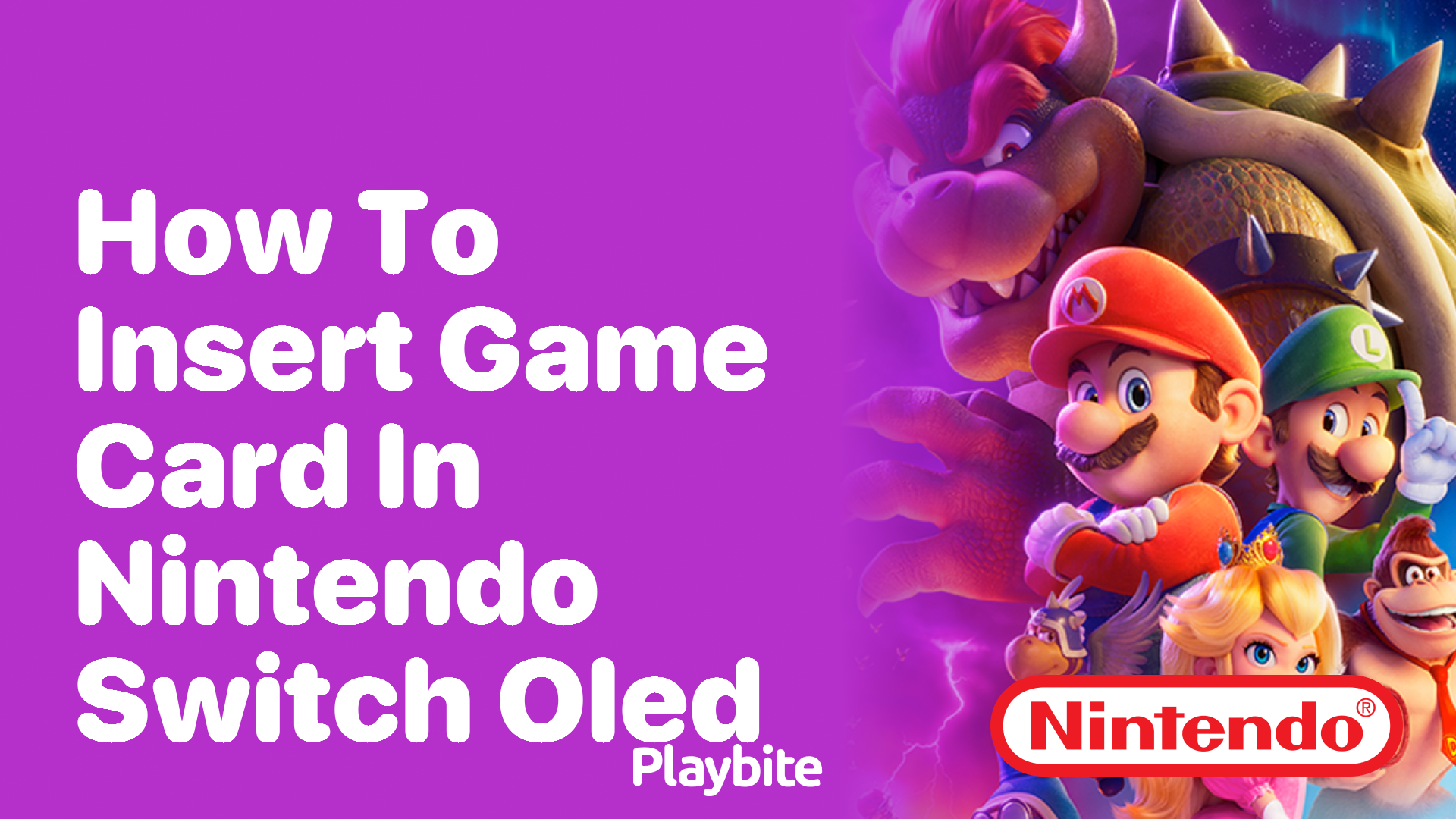 How To Insert a Game Card in Your Nintendo Switch OLED