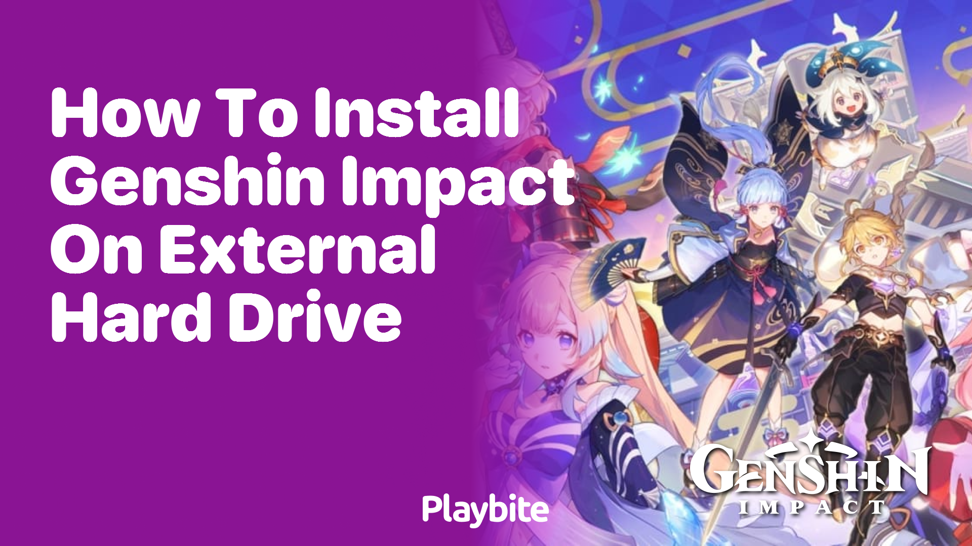 How to Install Genshin Impact on an External Hard Drive