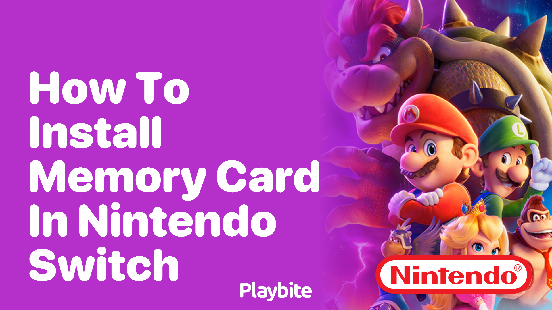 How to Install a Memory Card in Your Nintendo Switch