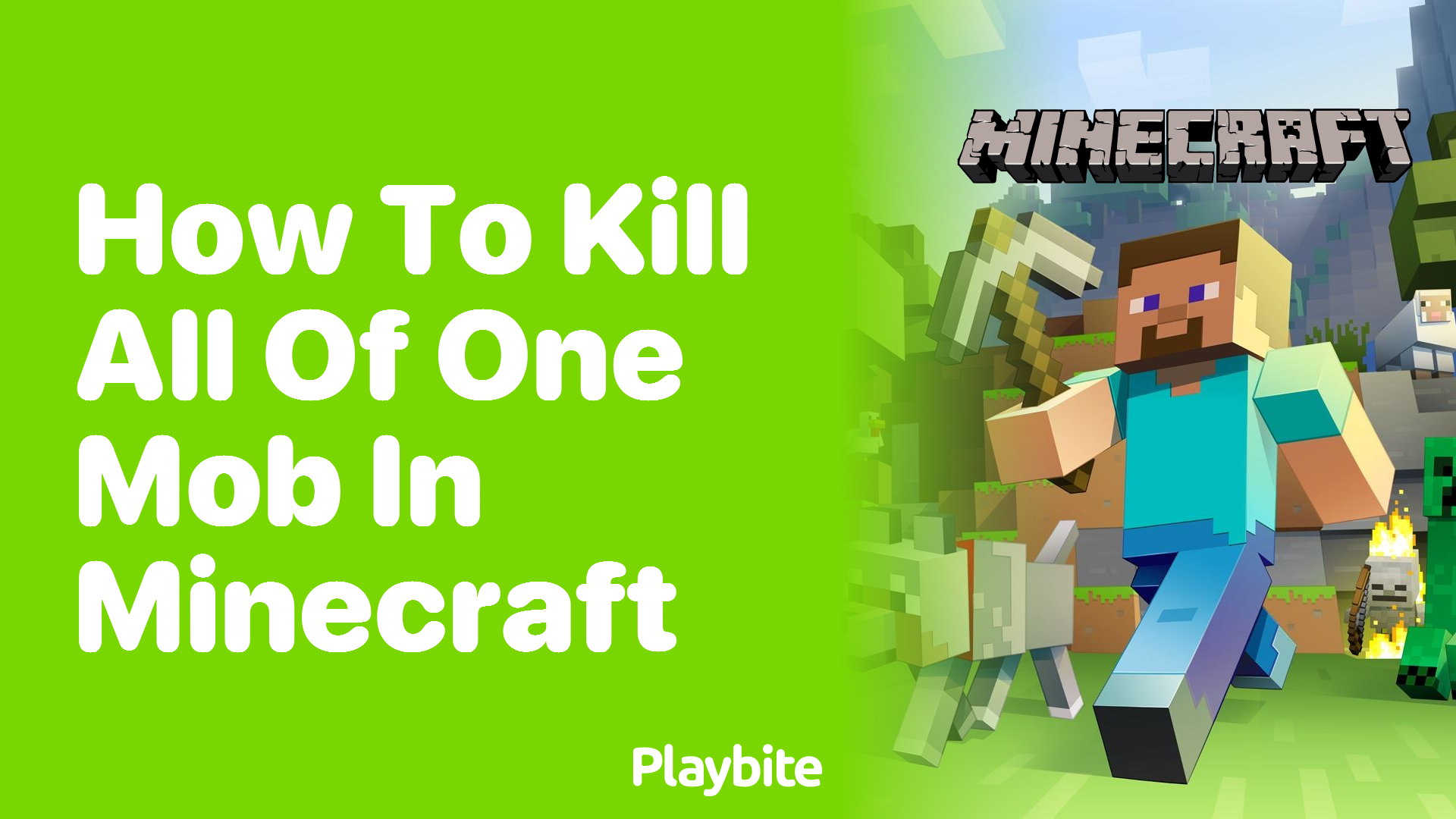 How to Kill All of One Mob in Minecraft