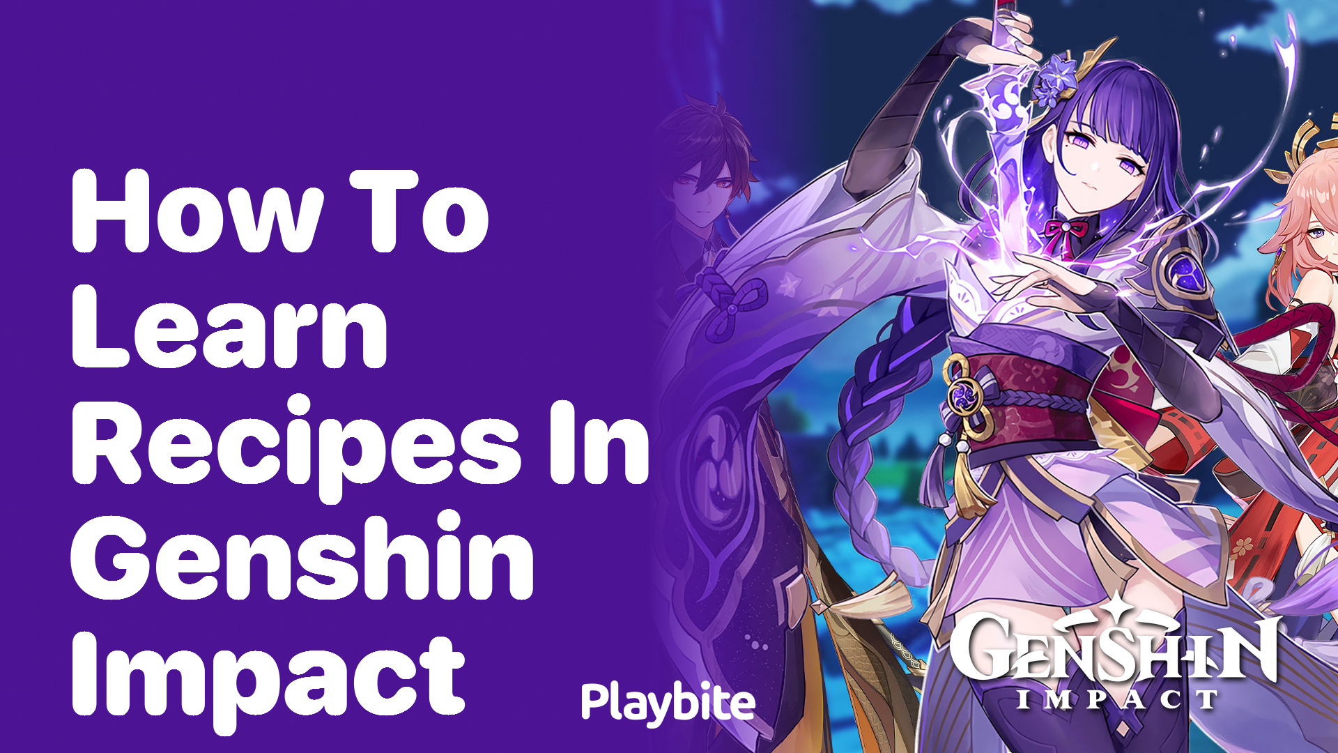 How to Learn Recipes in Genshin Impact