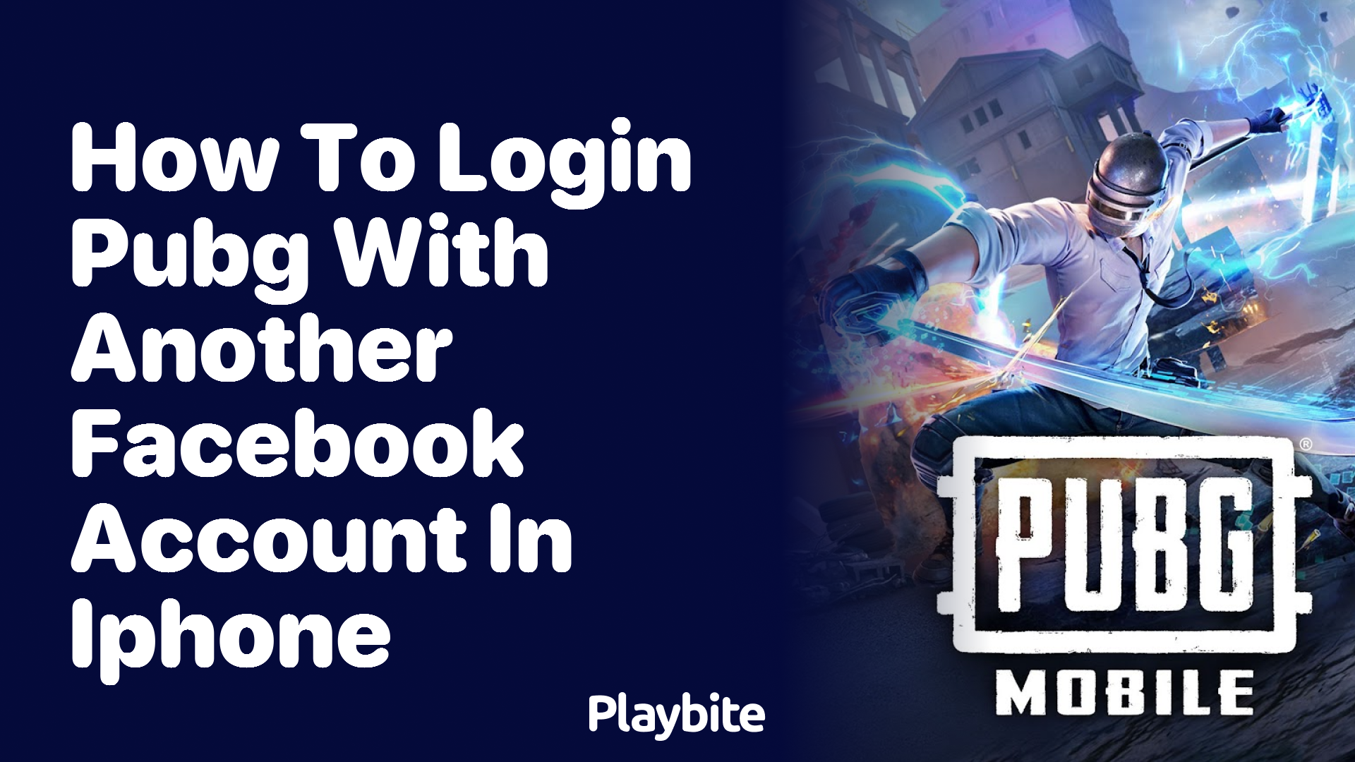 How to login to PUBG with another Facebook account on iPhone