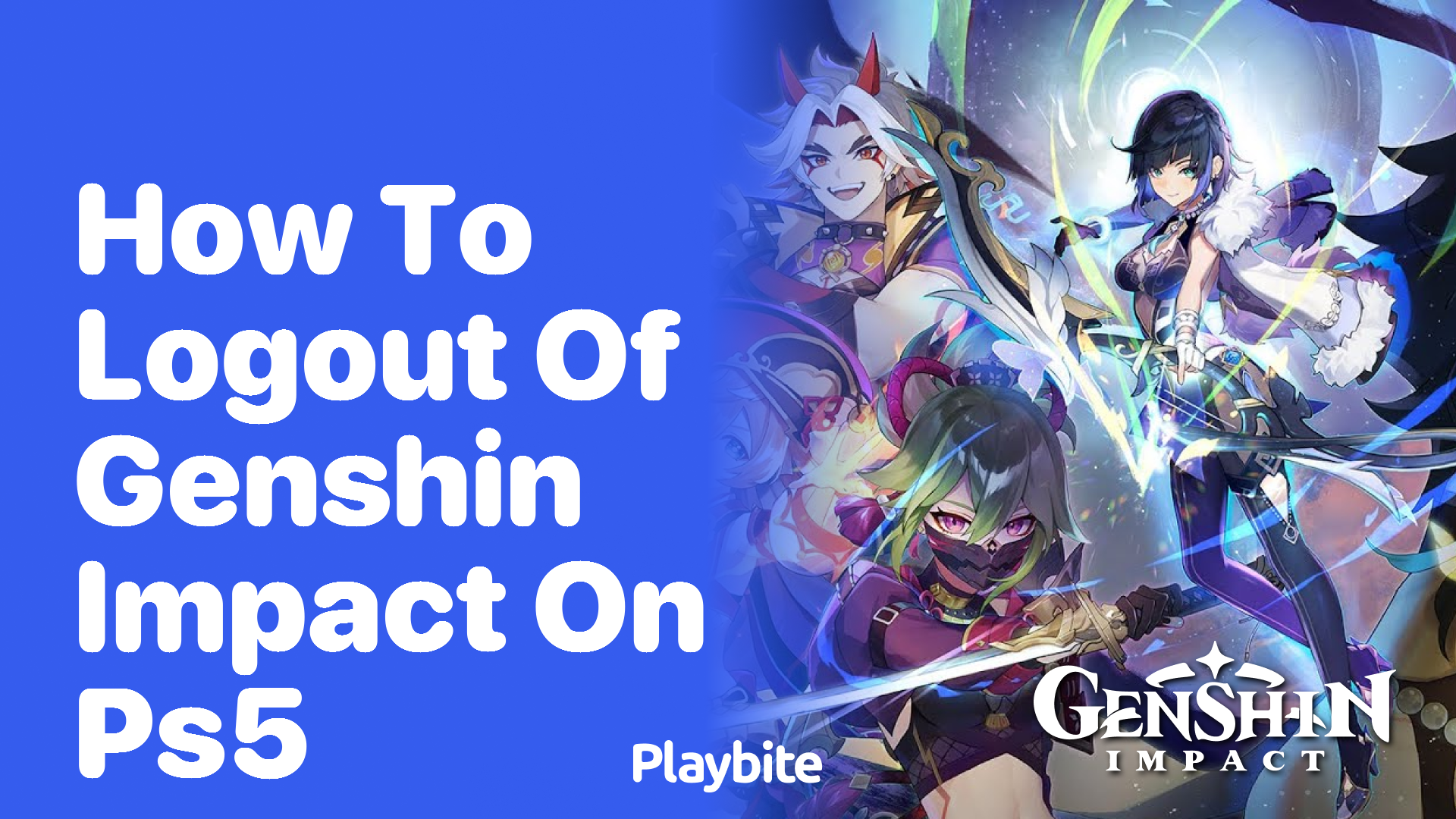How to Log Out of Genshin Impact on PS5