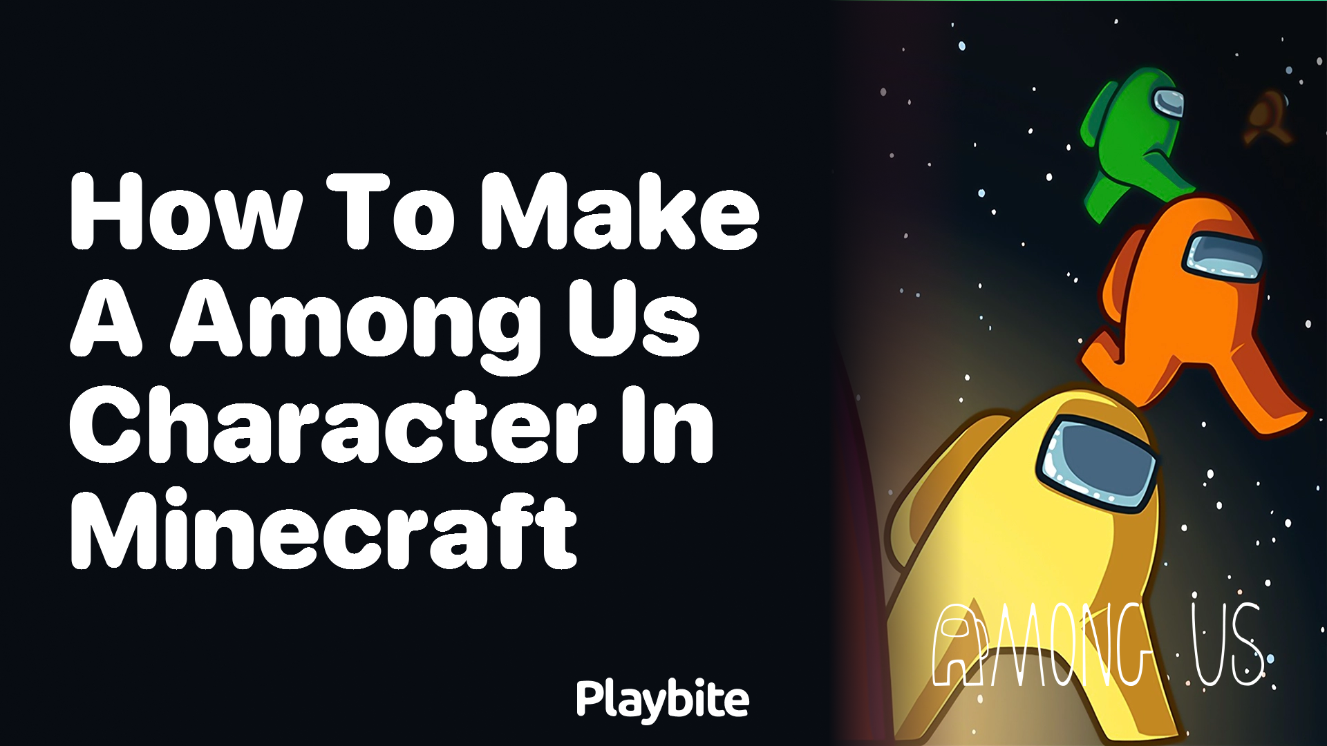How to Make an Among Us Character in Minecraft