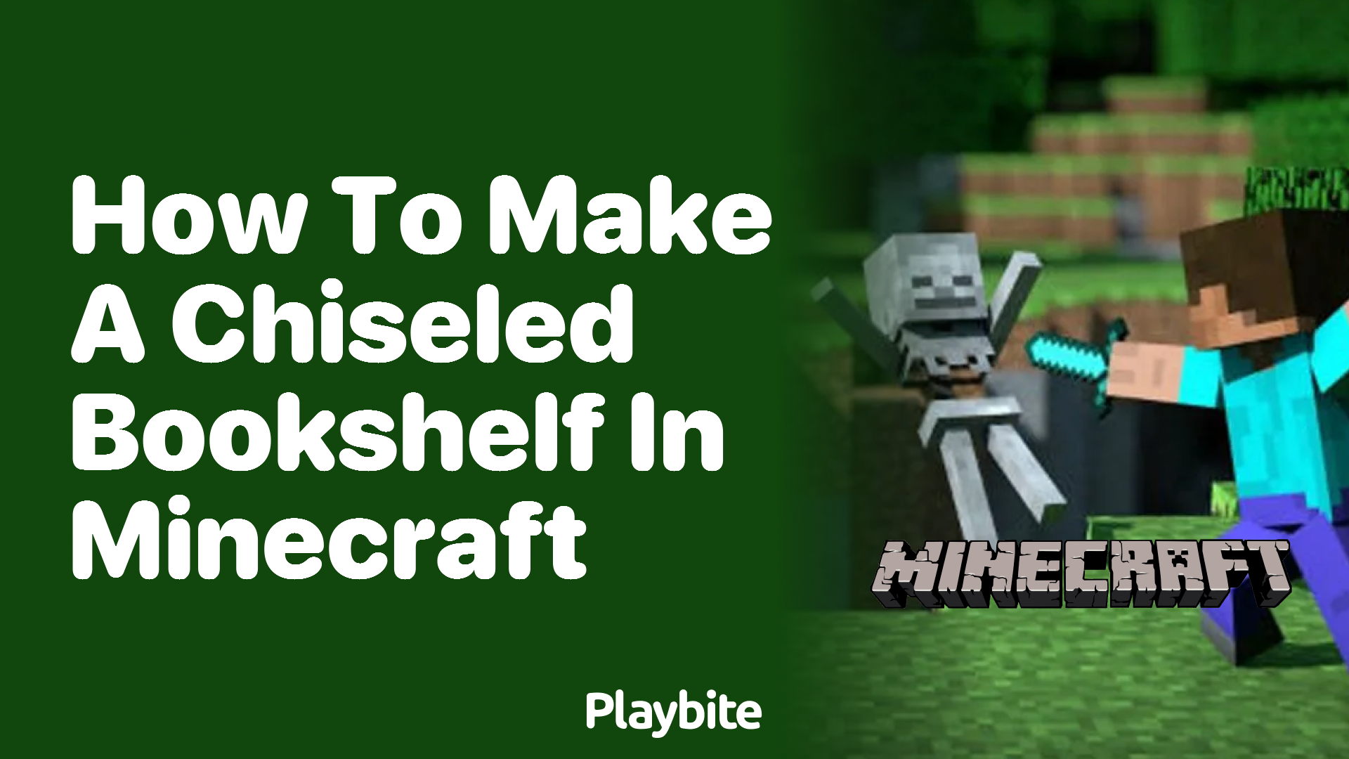 How to Make a Chiseled Bookshelf in Minecraft