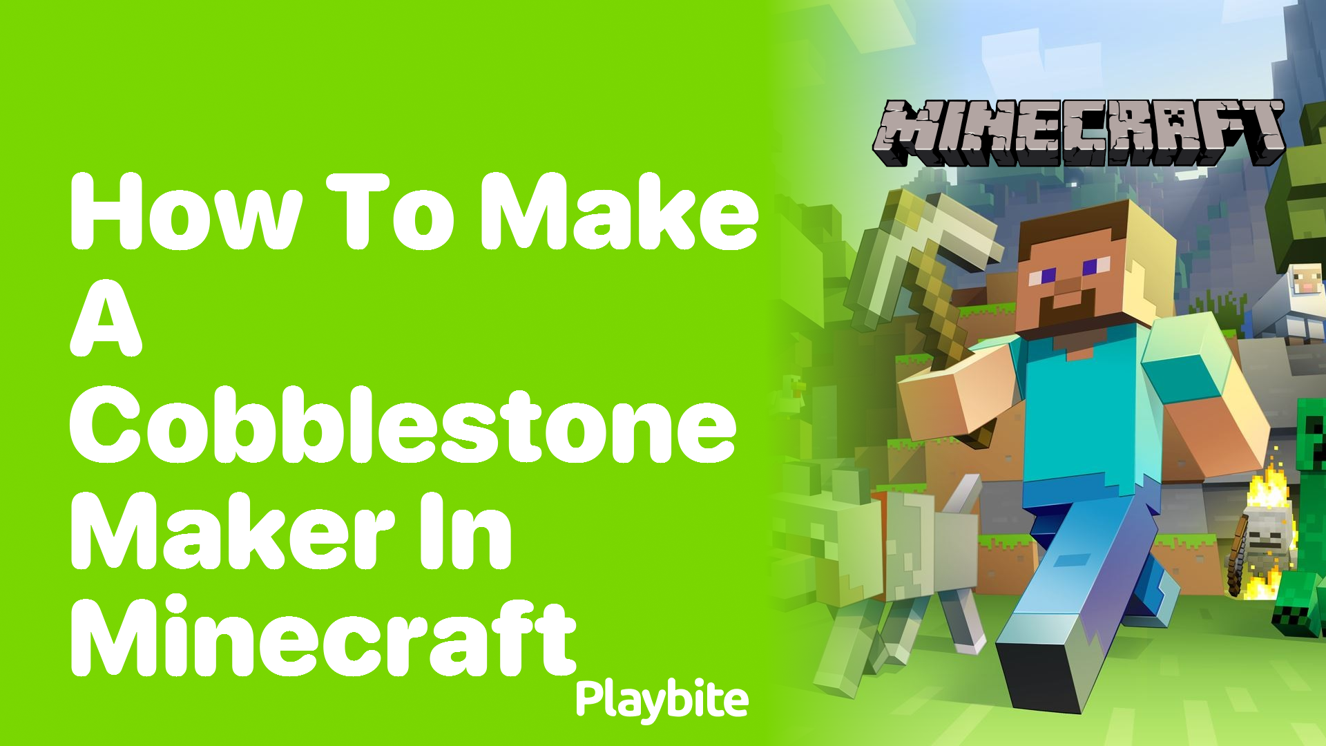 How to Make a Cobblestone Maker in Minecraft