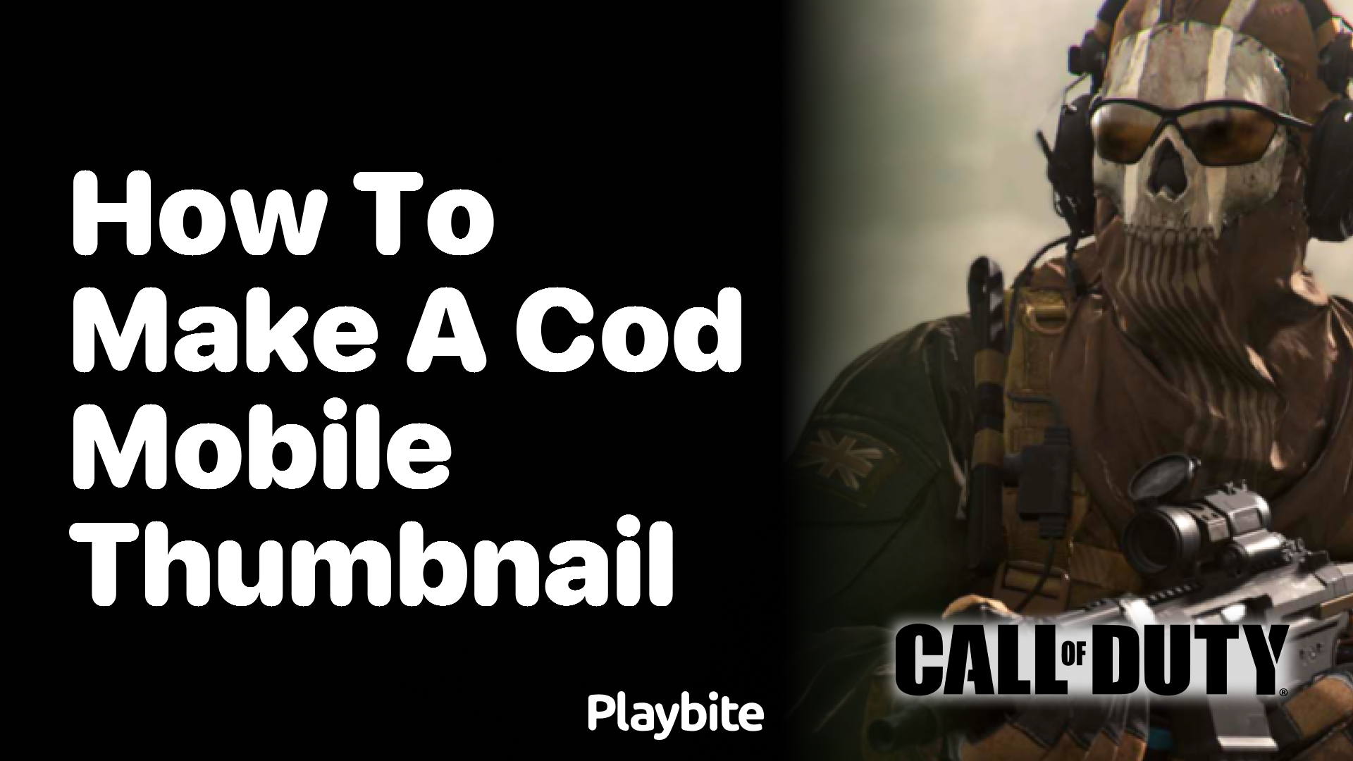 How to Make a CoD Mobile Thumbnail