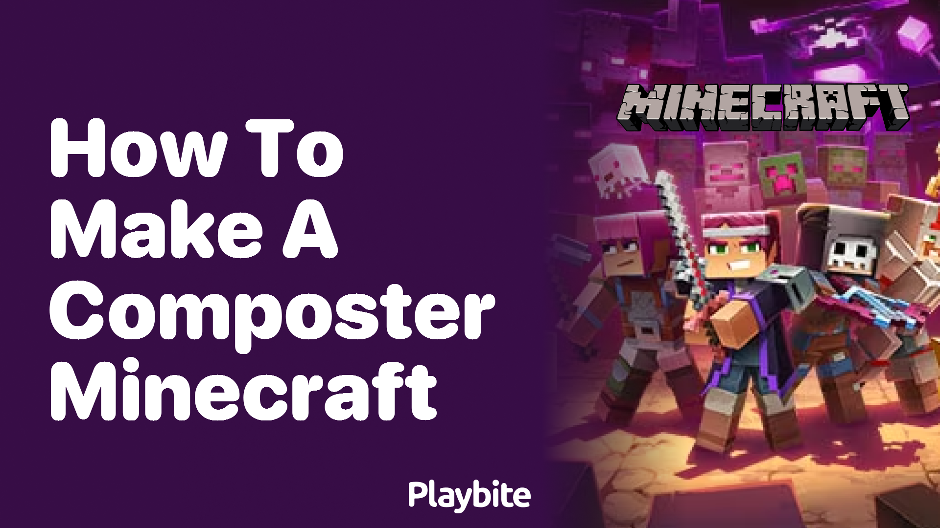 How to Make a Composter in Minecraft Playbite
