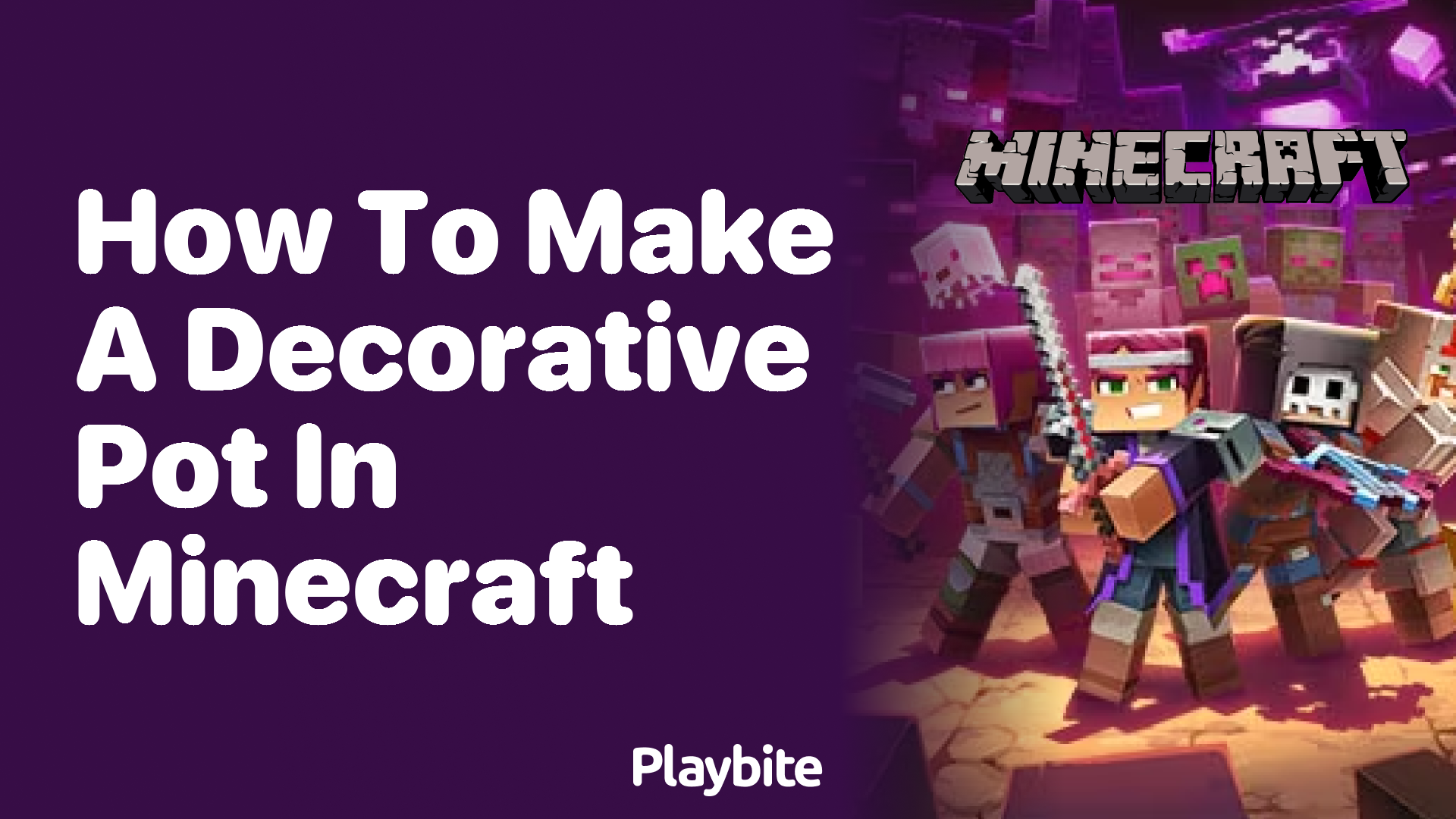 How to Make a Decorative Pot in Minecraft