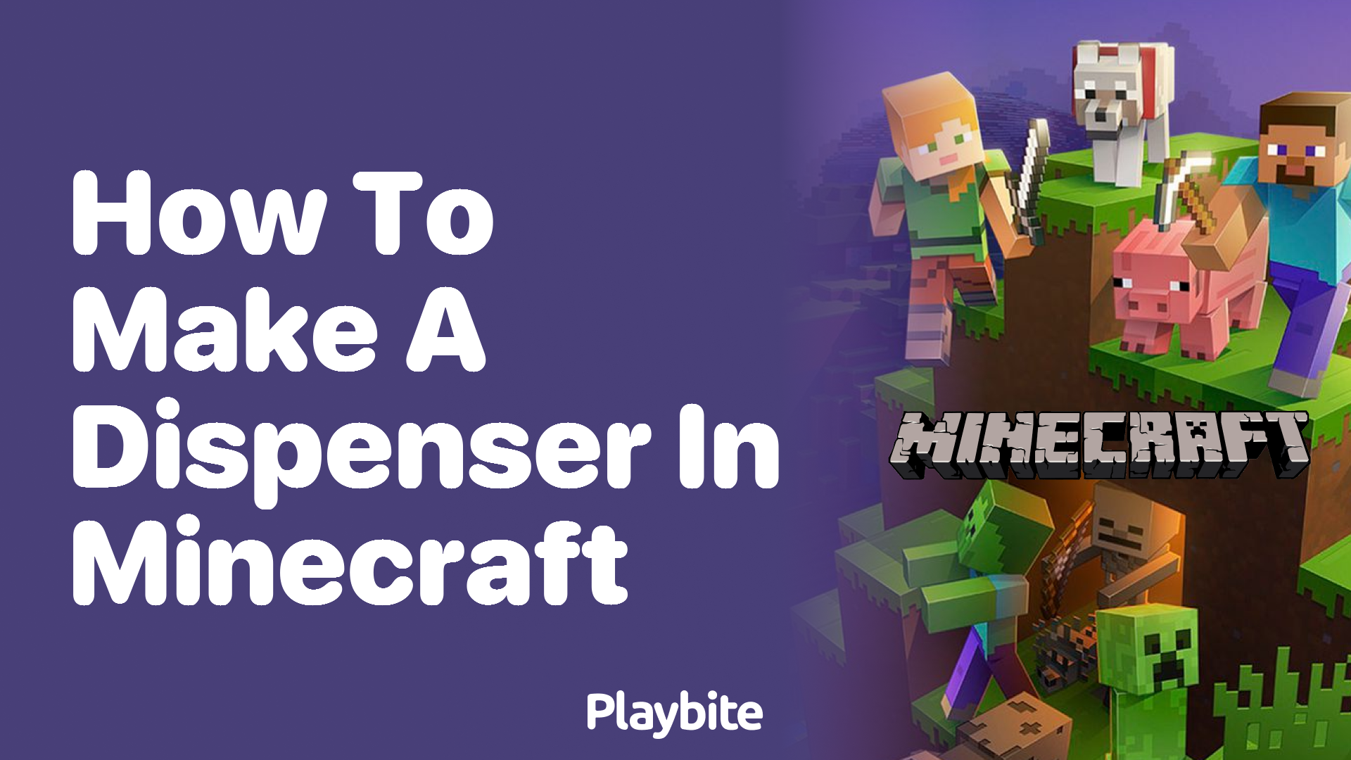 How to Make a Dispenser in Minecraft