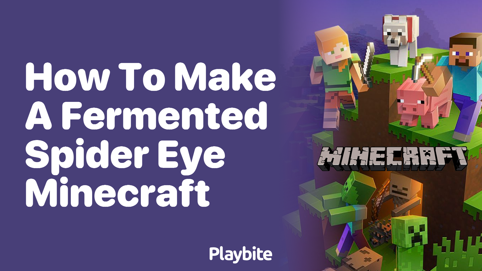 How to Make a Fermented Spider Eye in Minecraft