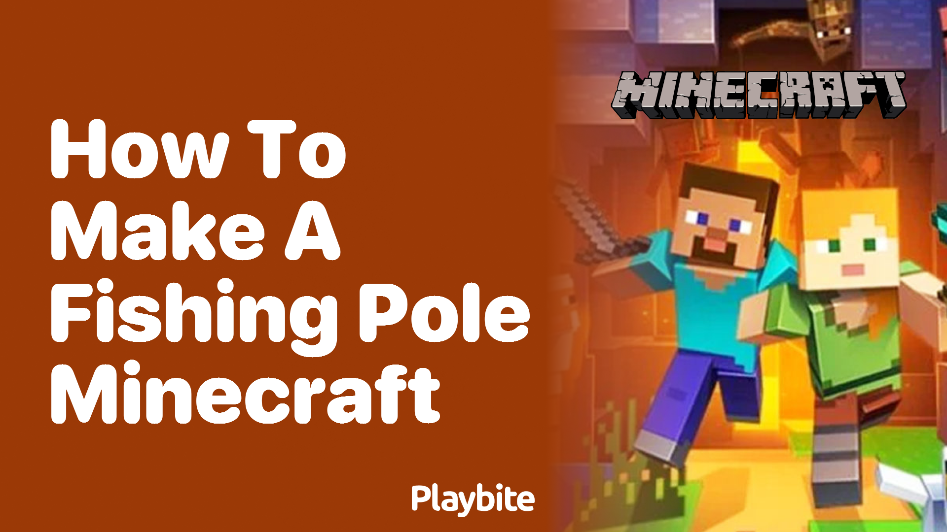 How to Make a Fishing Pole in Minecraft - Playbite