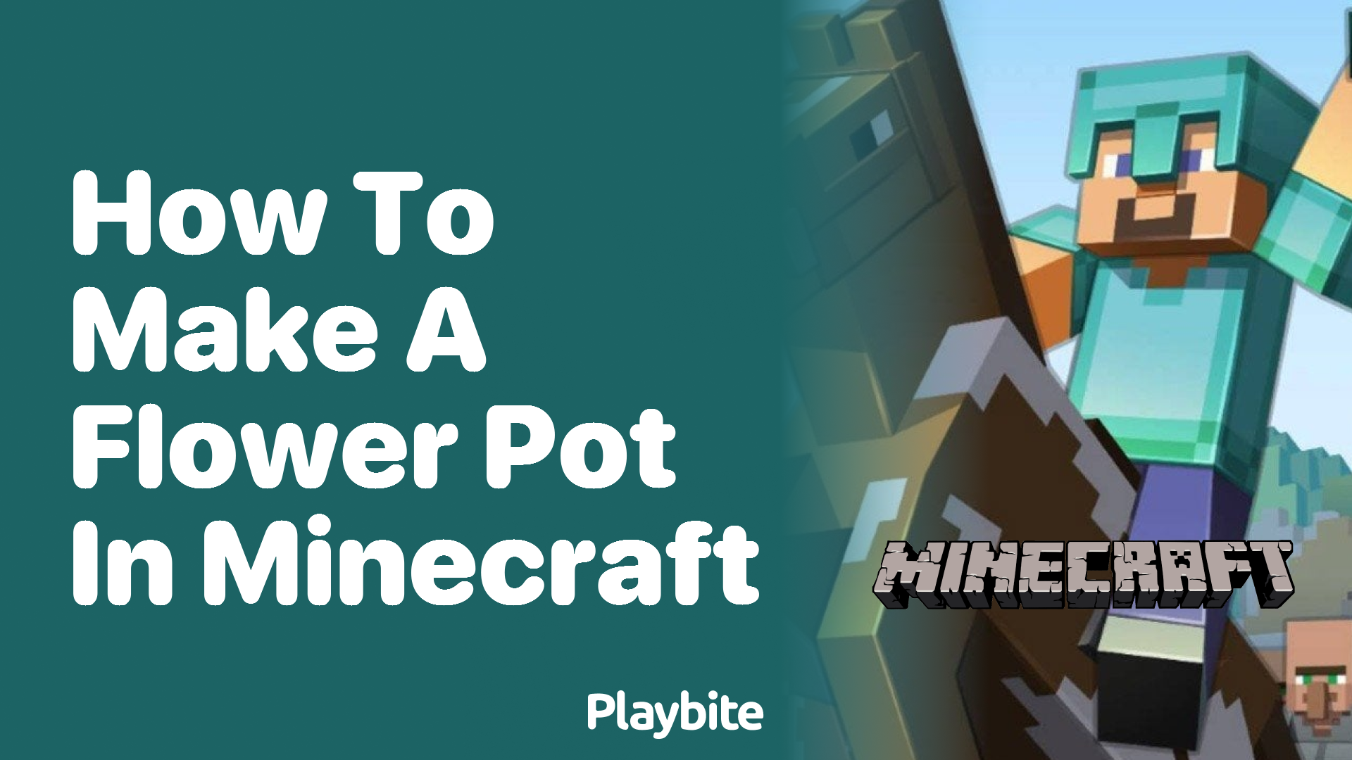 How to Make a Flower Pot in Minecraft