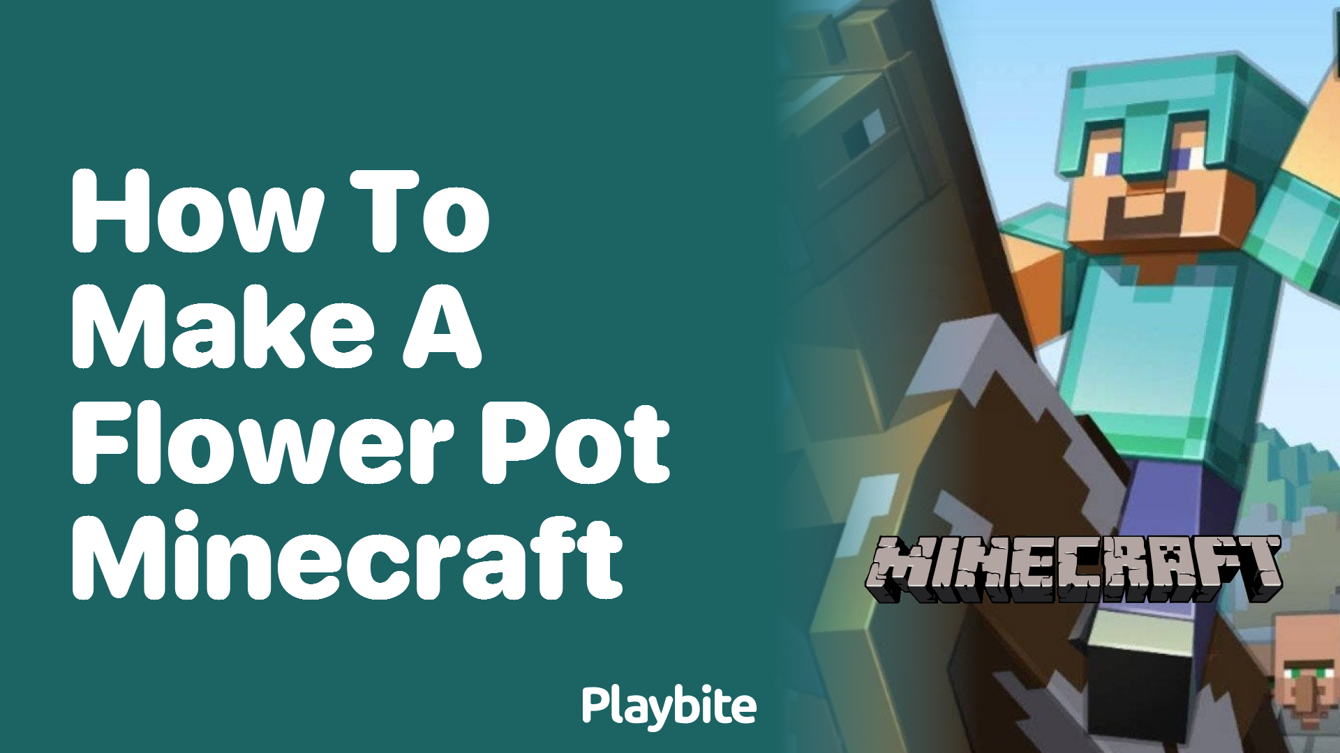 How to Make a Flower Pot in Minecraft