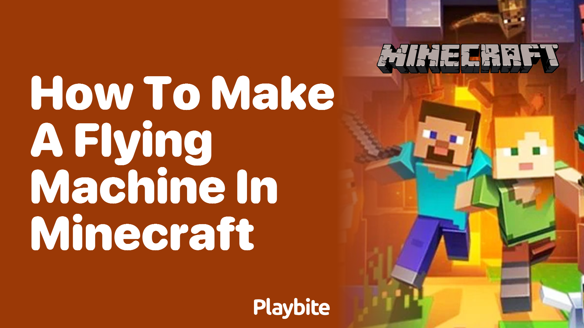 How to Make a Flying Machine in Minecraft