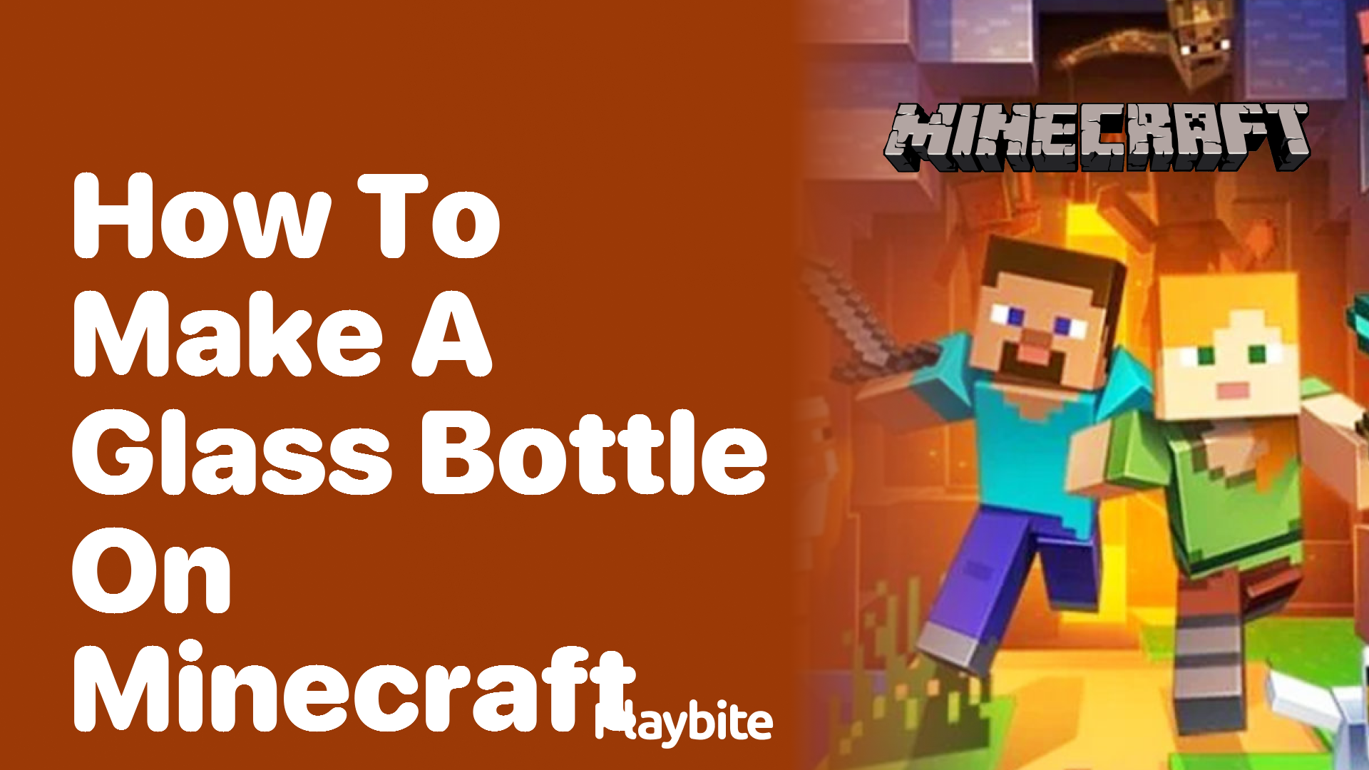 How to Make a Glass Bottle in Minecraft