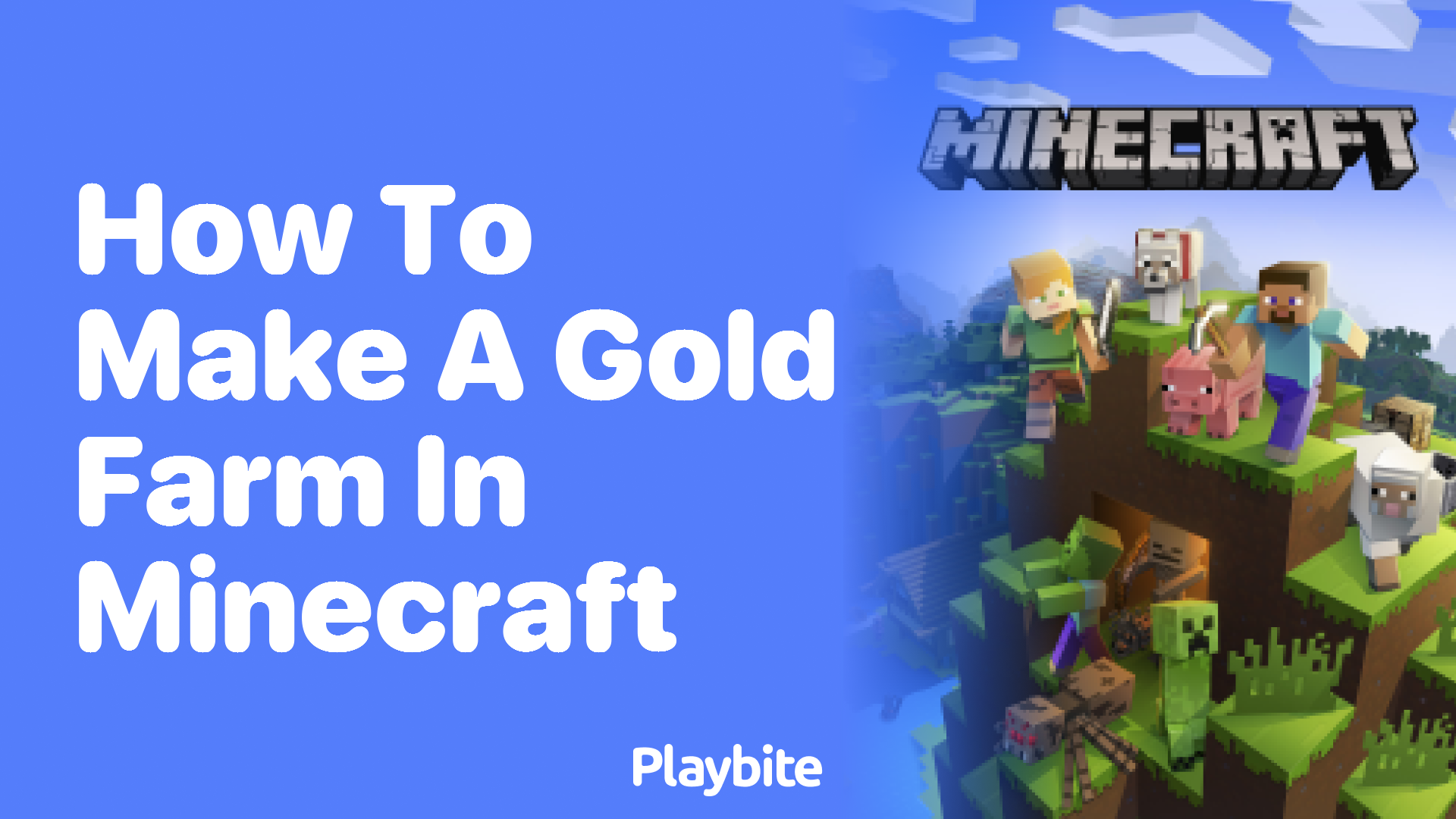 How to Make a Gold Farm in Minecraft