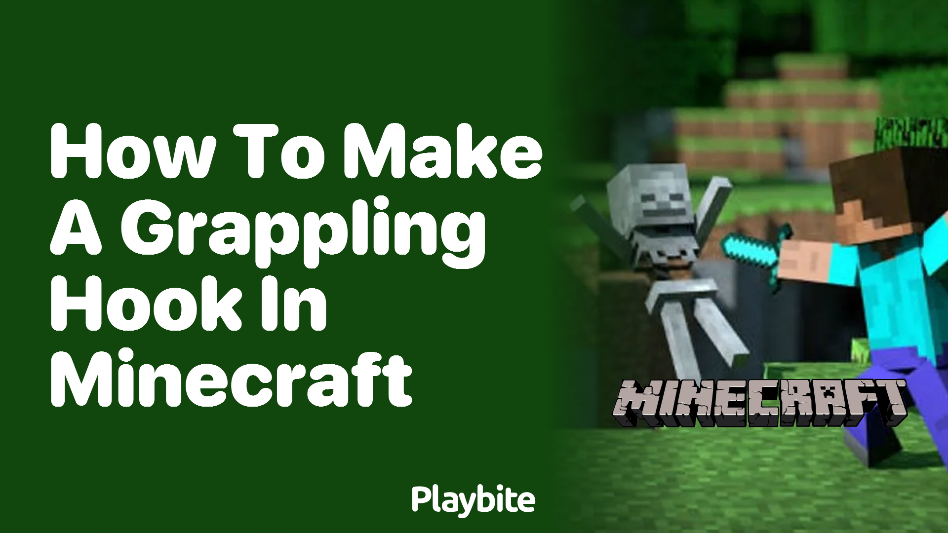 How to Make a Grappling Hook in Minecraft - Playbite