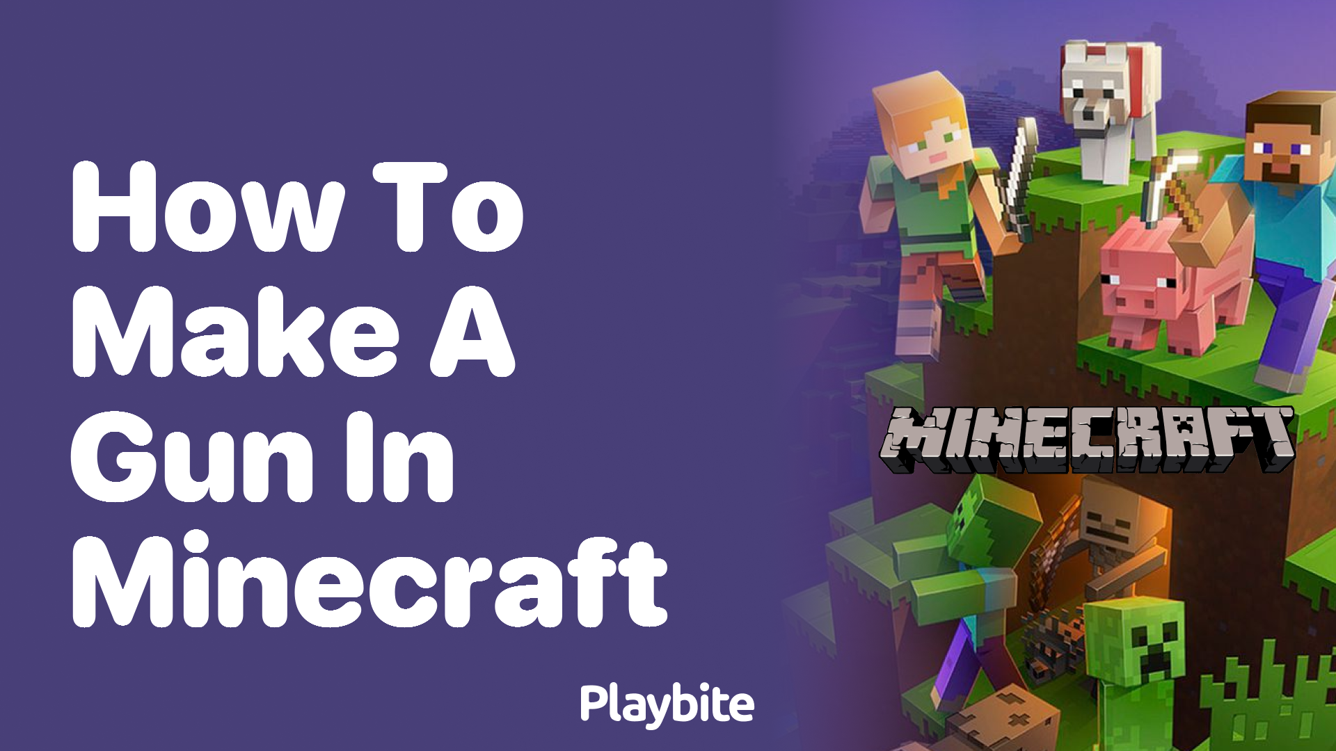 How to make a gun in Minecraft?