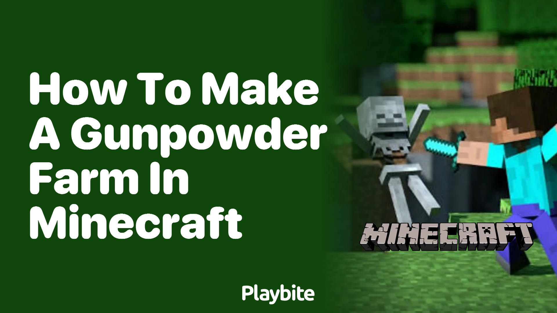 How to Make a Gunpowder Farm in Minecraft