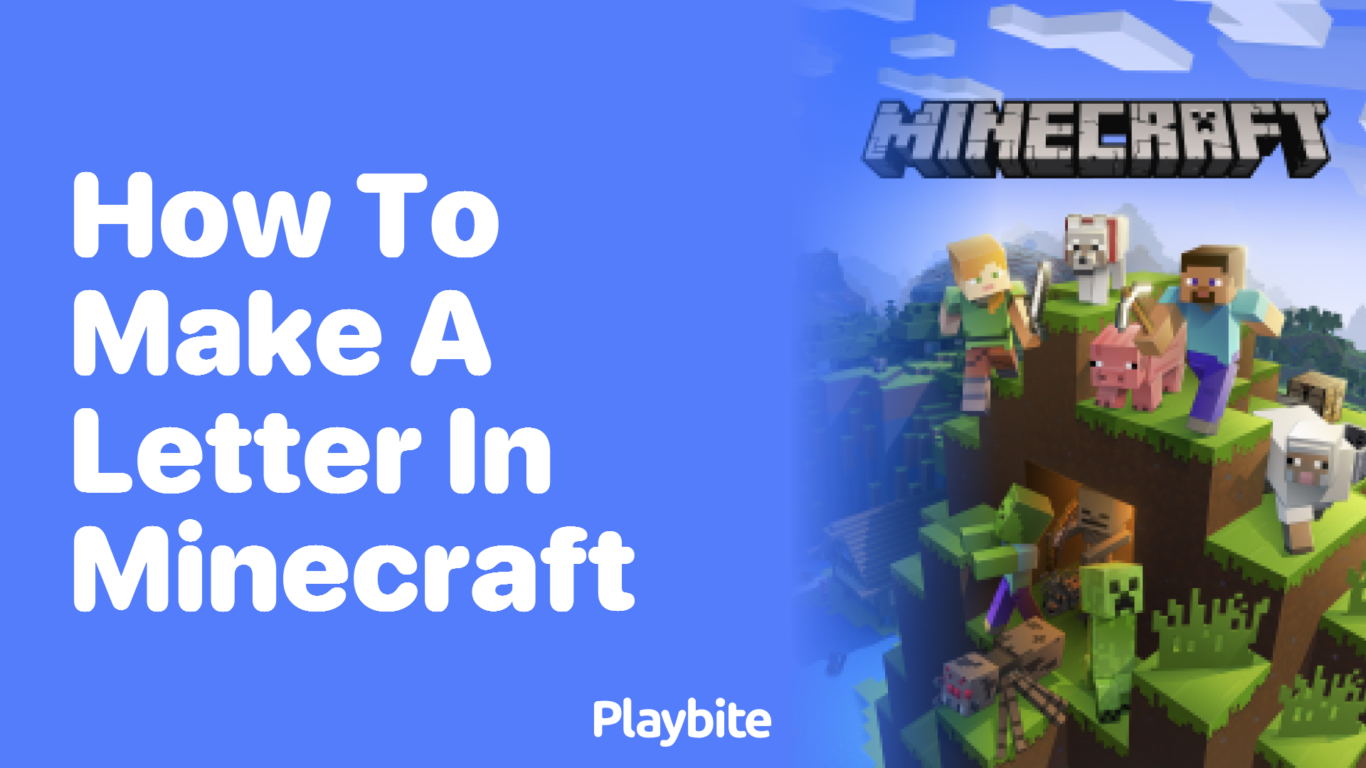 How to Make a Letter in Minecraft