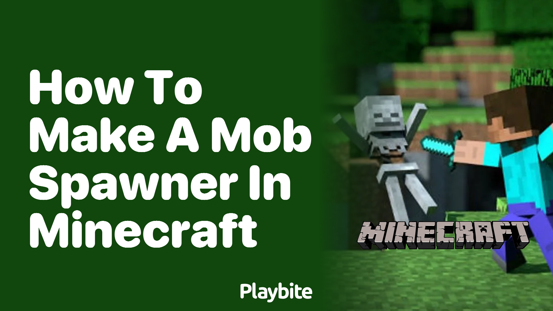 How to Make a Mob Spawner in Minecraft Playbite