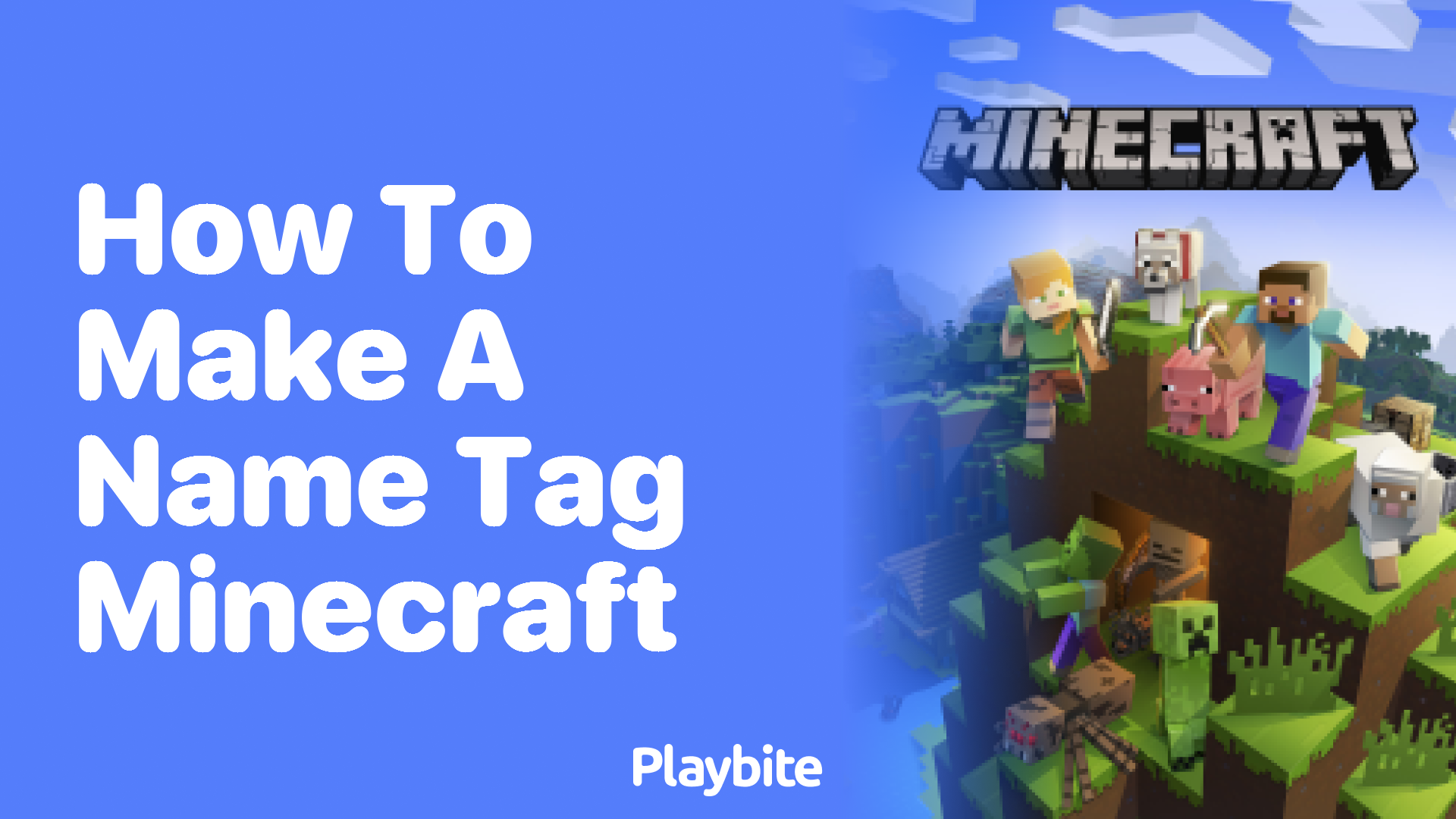 How to Make a Name Tag in Minecraft - Playbite