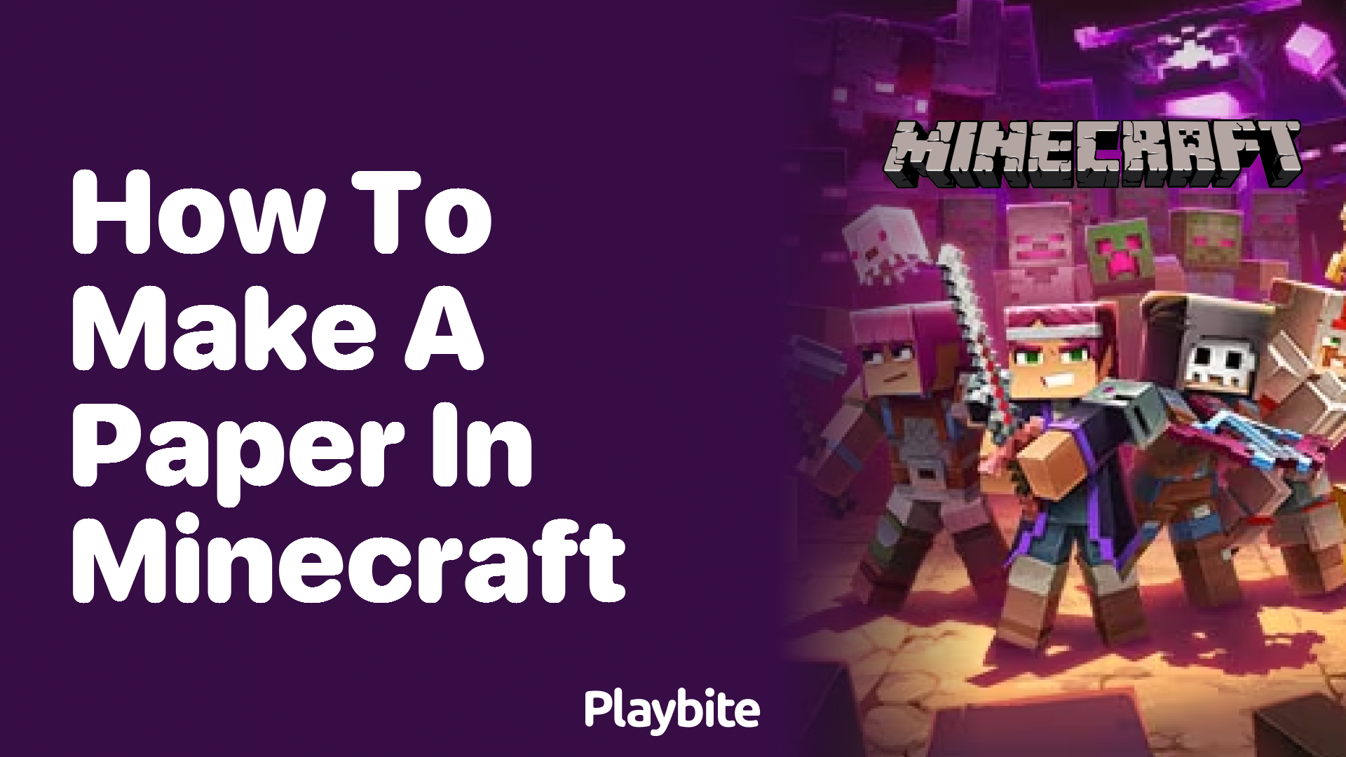 How to Make Paper in Minecraft: A Simple Guide
