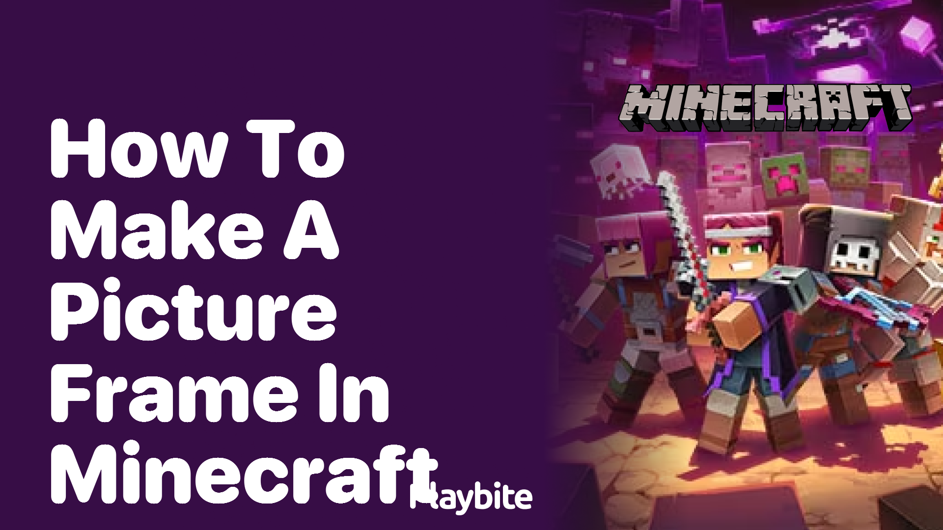 How to Make a Picture Frame in Minecraft