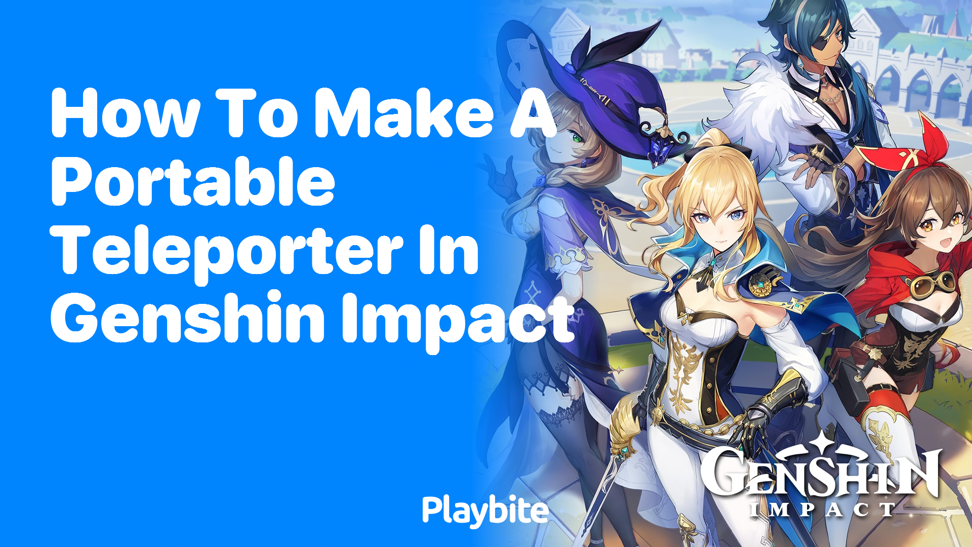 How to Make a Portable Teleporter in Genshin Impact