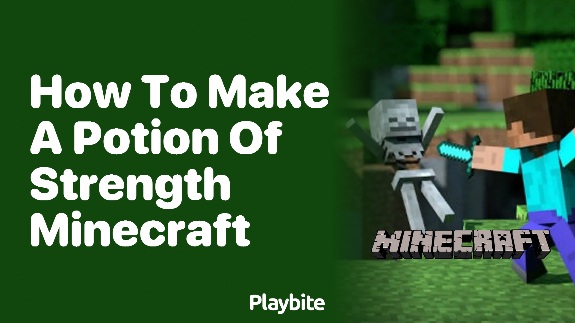 How to Craft a Potion of Strength in Minecraft