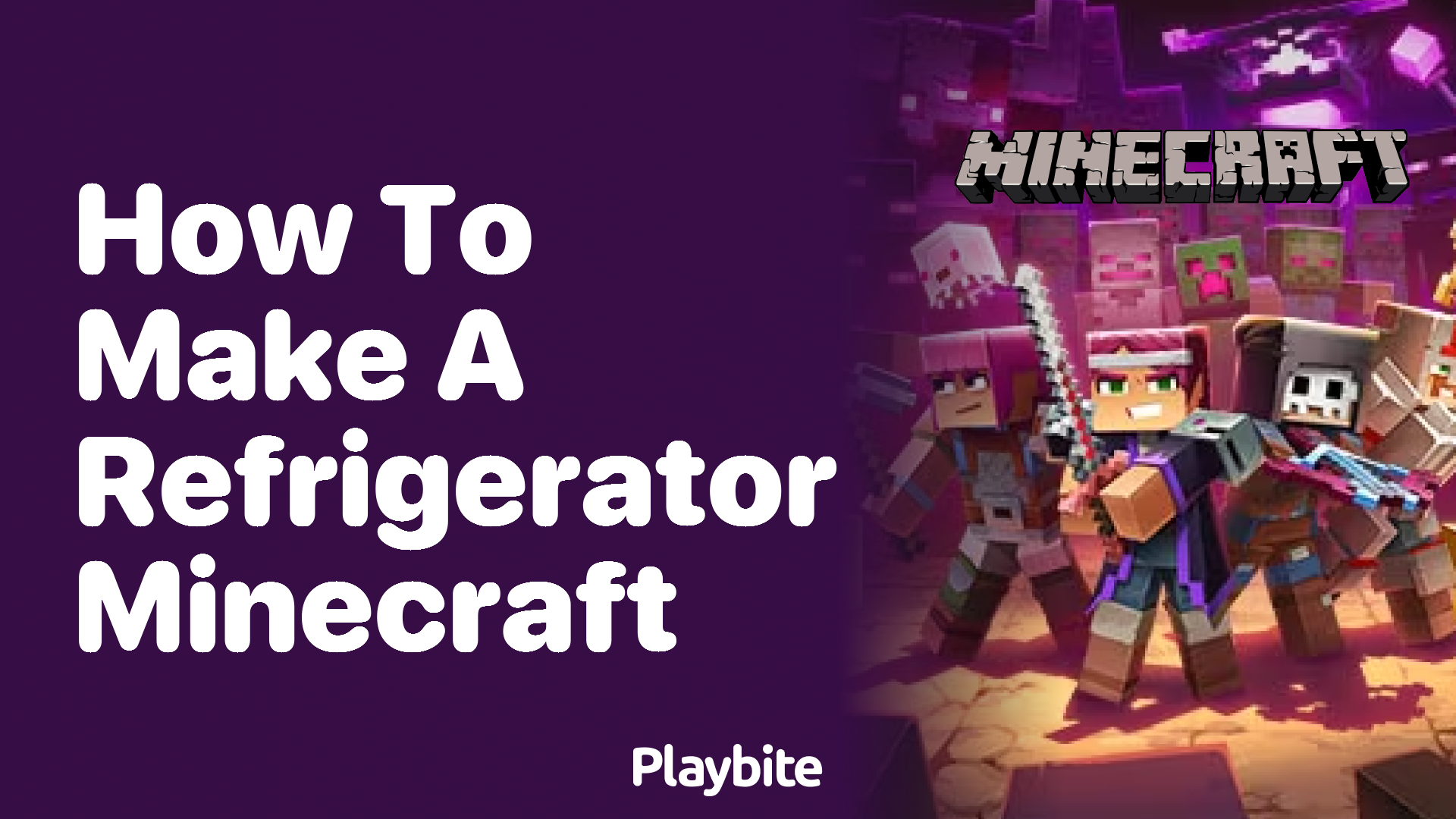 How to Make a Refrigerator in Minecraft