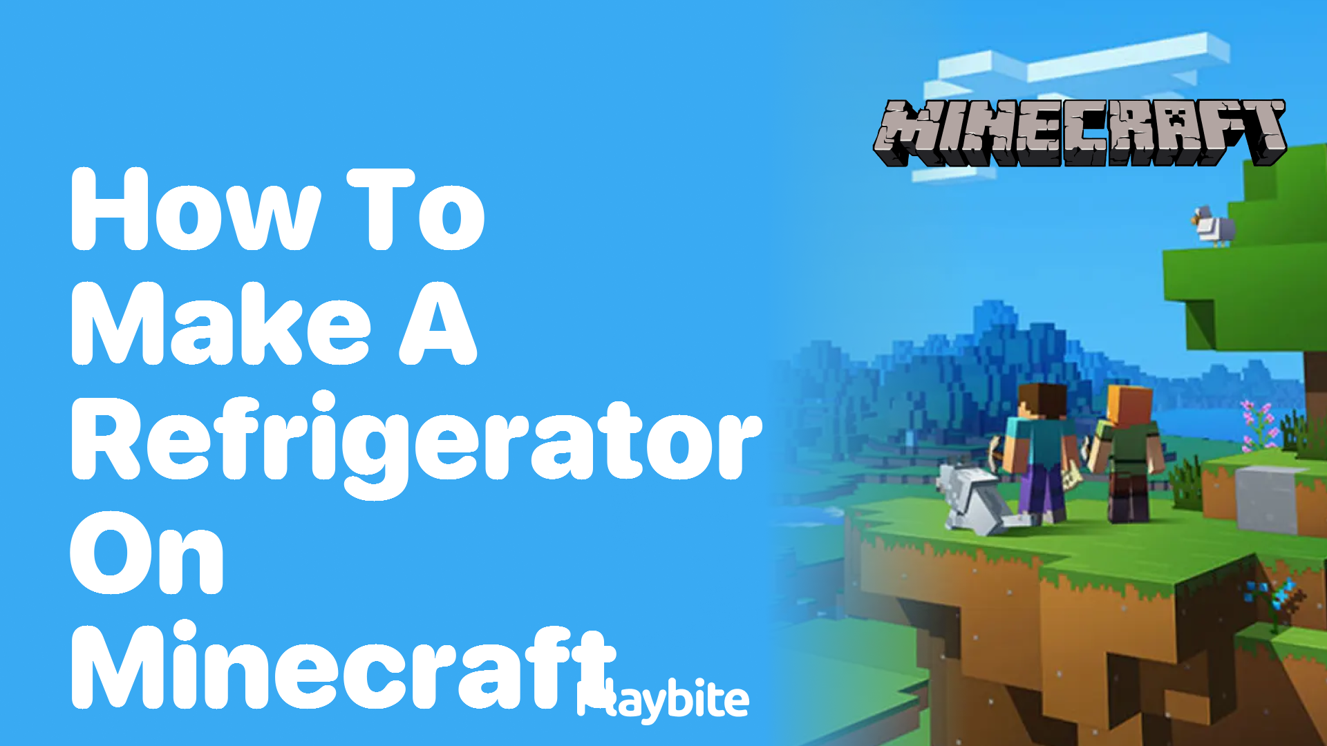 How to Make a Refrigerator in Minecraft Playbite