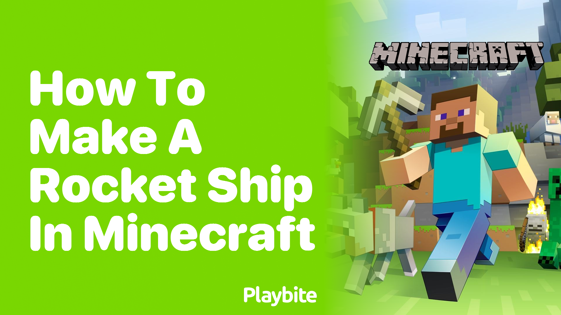 How to Make a Rocket Ship in Minecraft