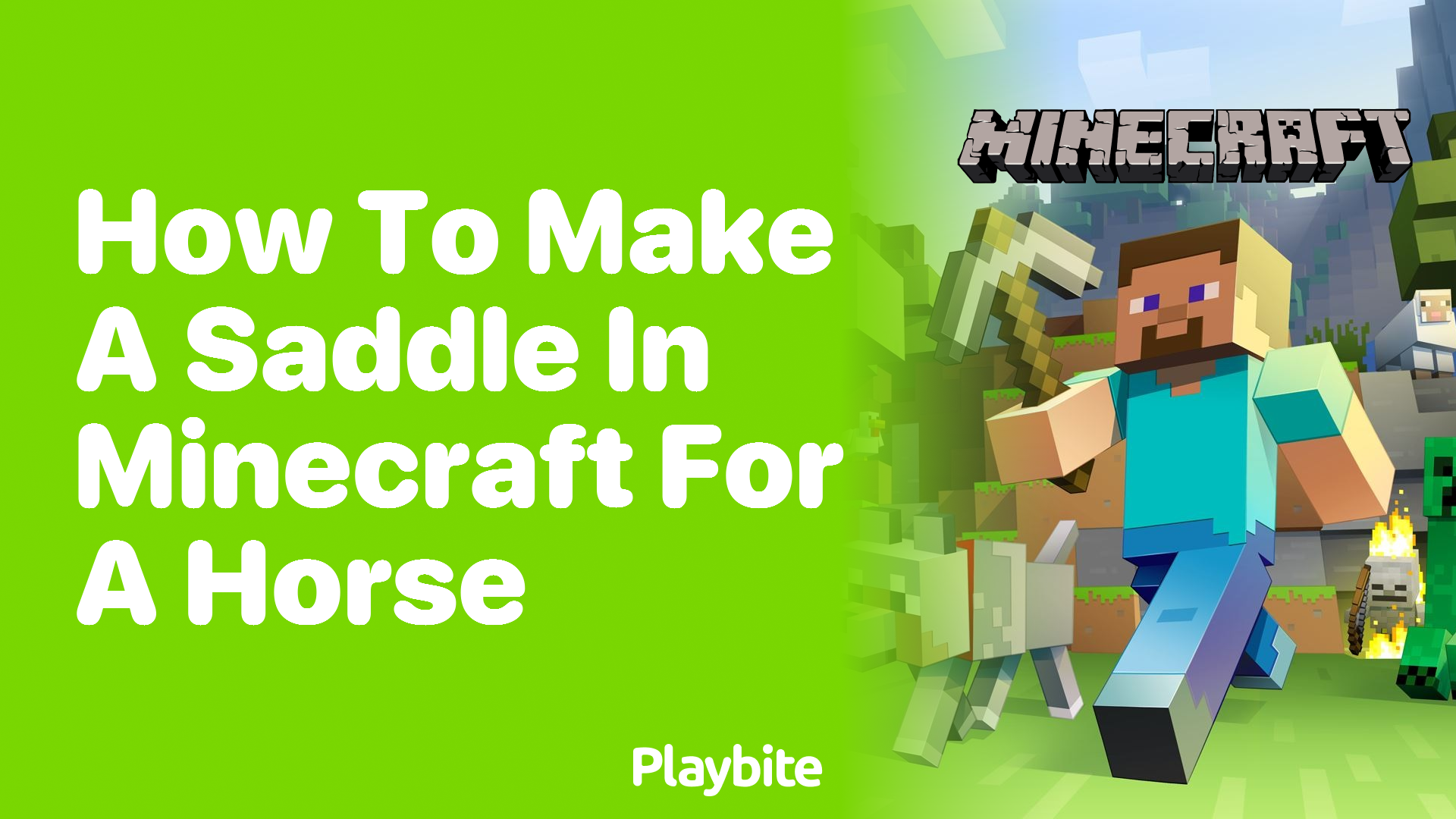 How to Make a Saddle in Minecraft for a Horse