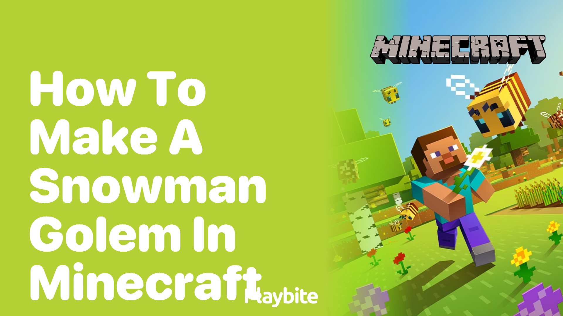 How to Make a Snowman Golem in Minecraft
