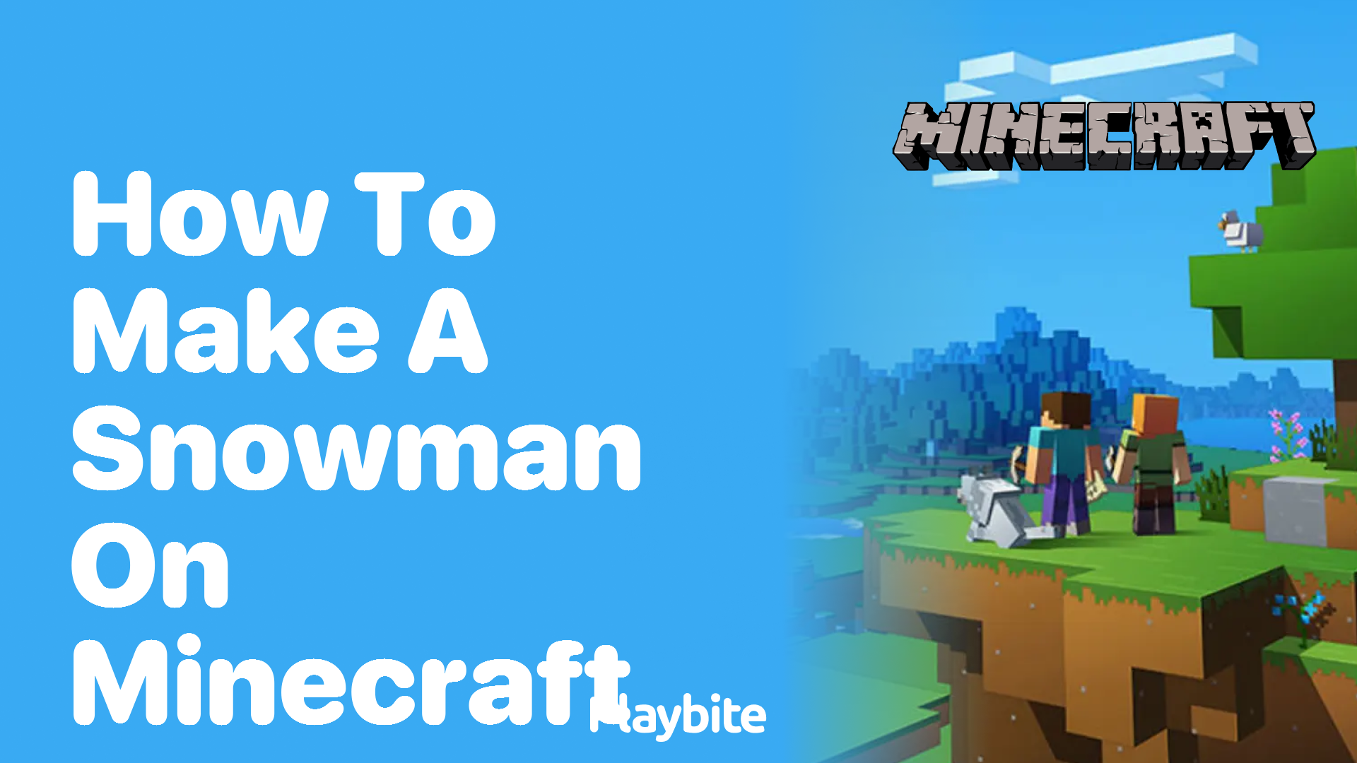 How to Make a Snowman in Minecraft