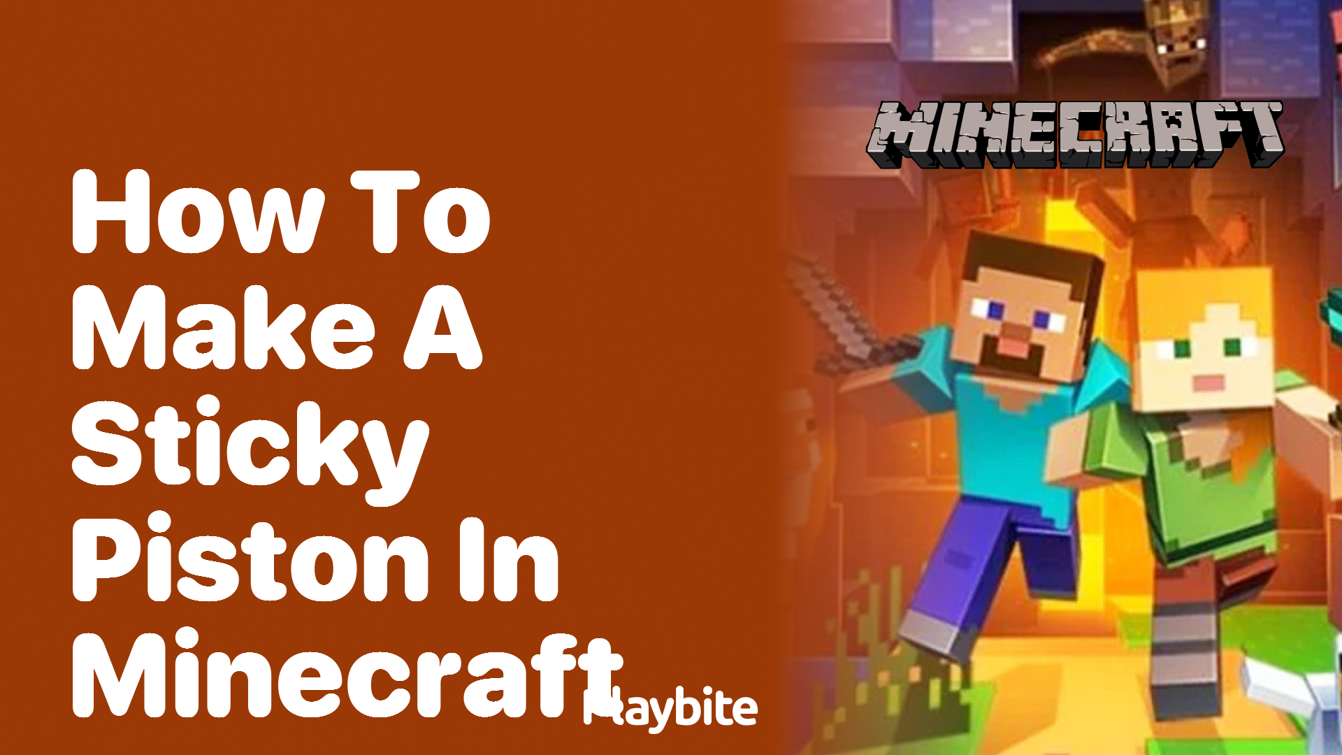How to Make a Sticky Piston in Minecraft