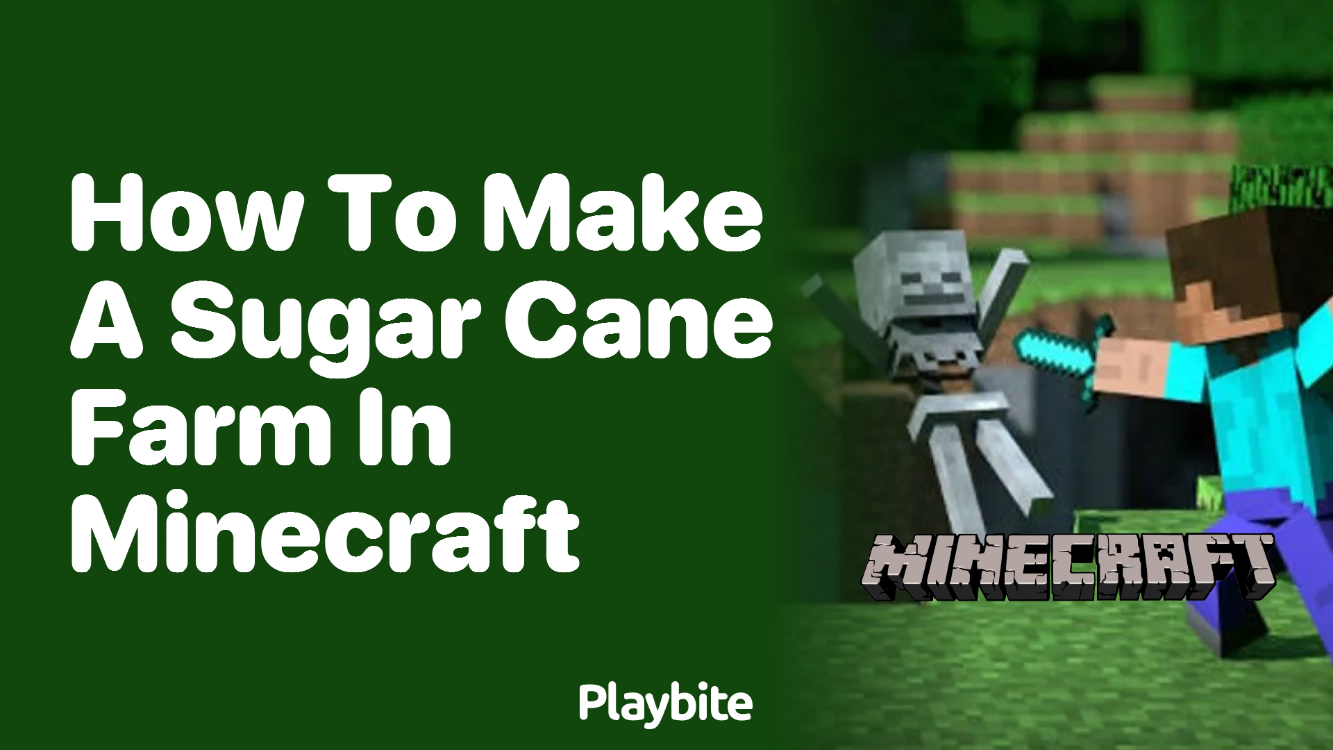How to Make a Sugar Cane Farm in Minecraft