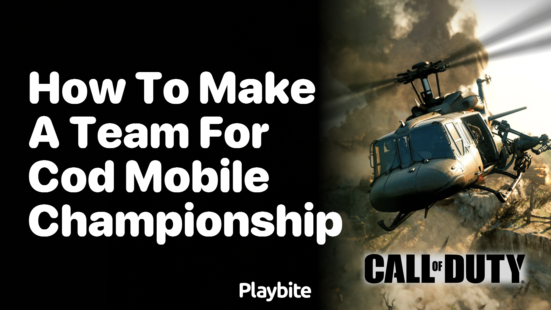 How to Make a Team for the COD Mobile Championship Playbite