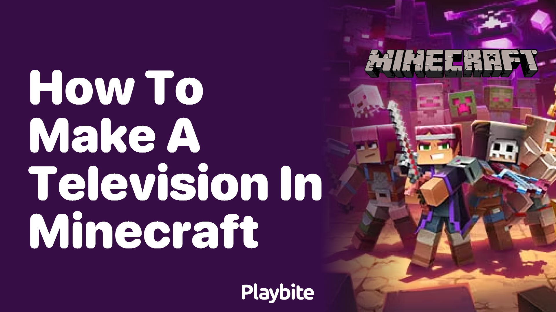 How to Make a Television in Minecraft