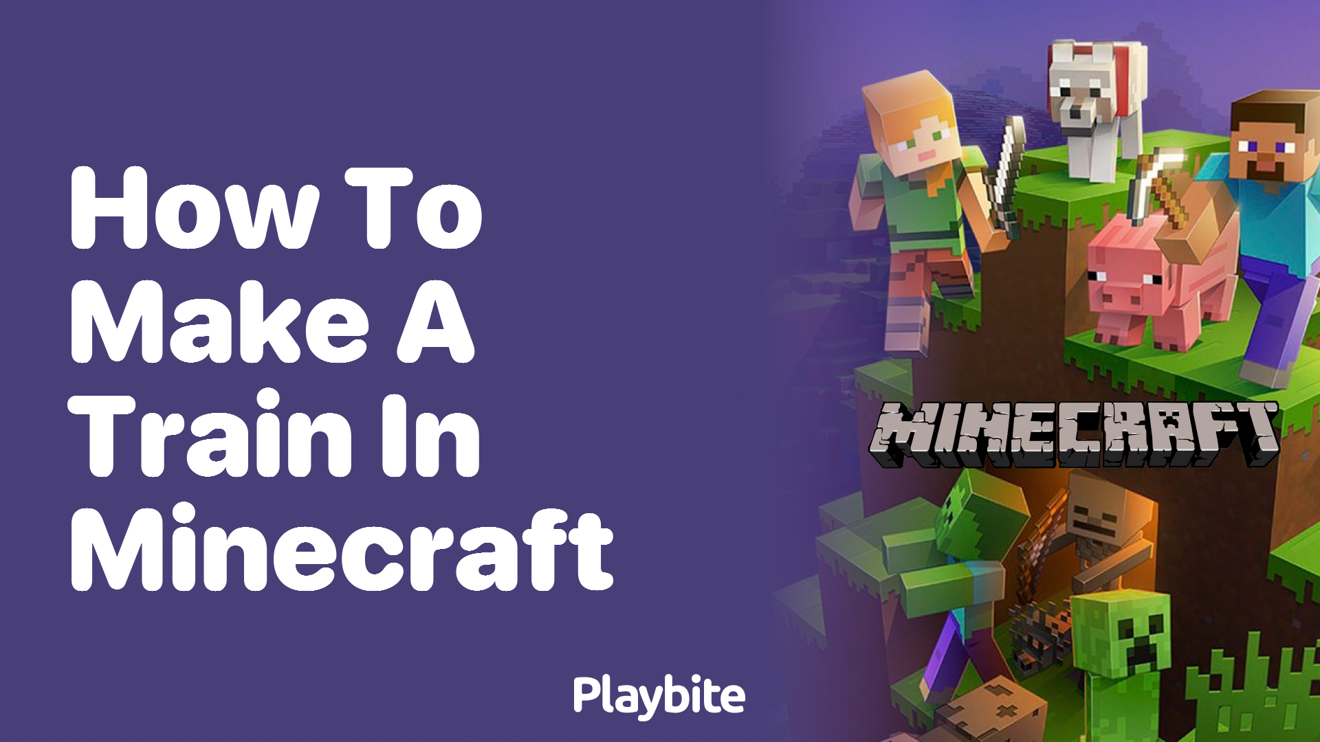 How to Make a Train in Minecraft