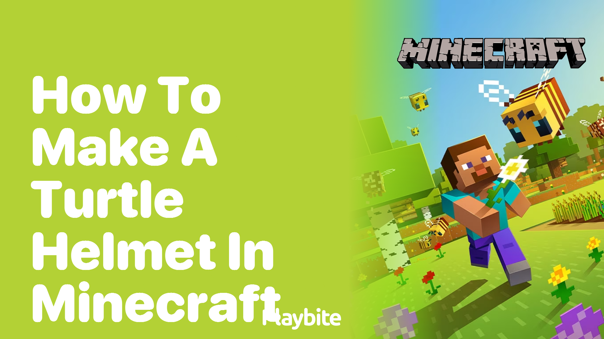 How to Make a Turtle Helmet in Minecraft