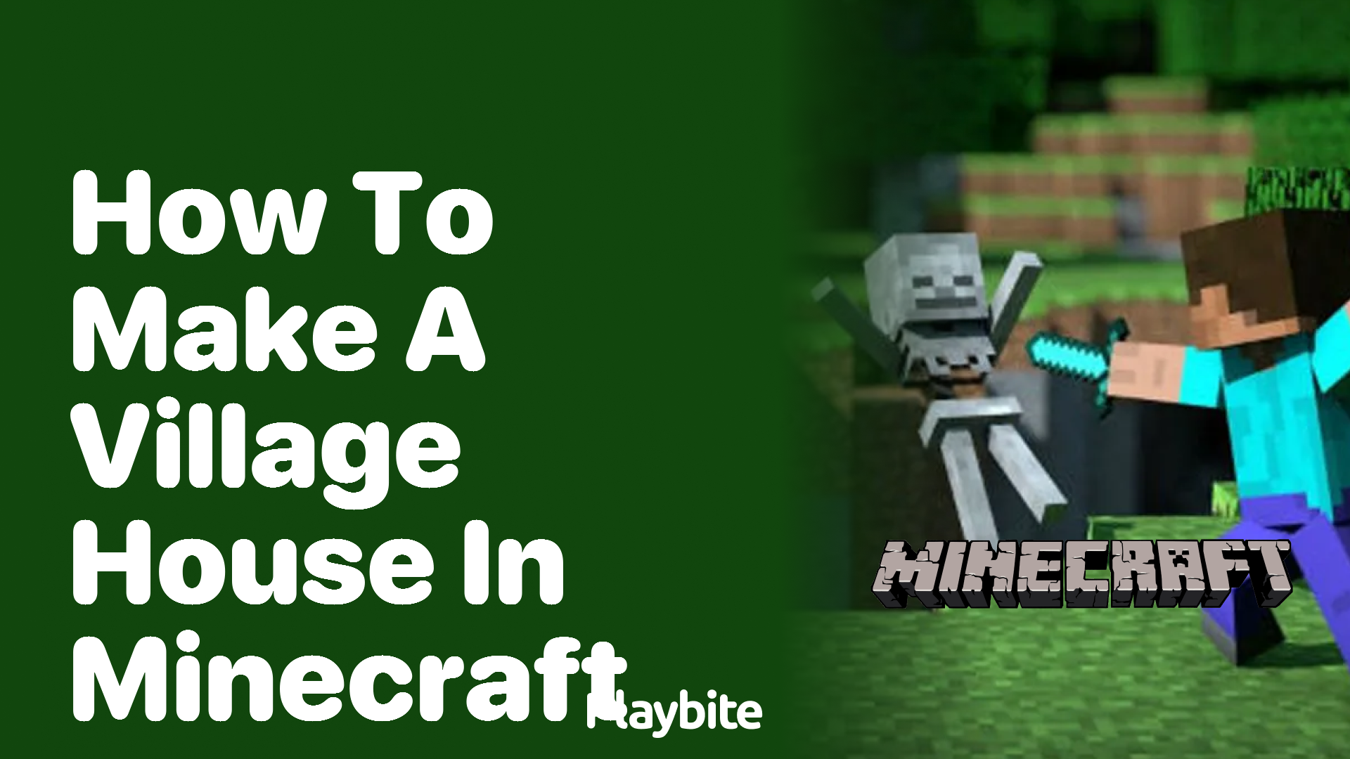 How to Make a Village House in Minecraft