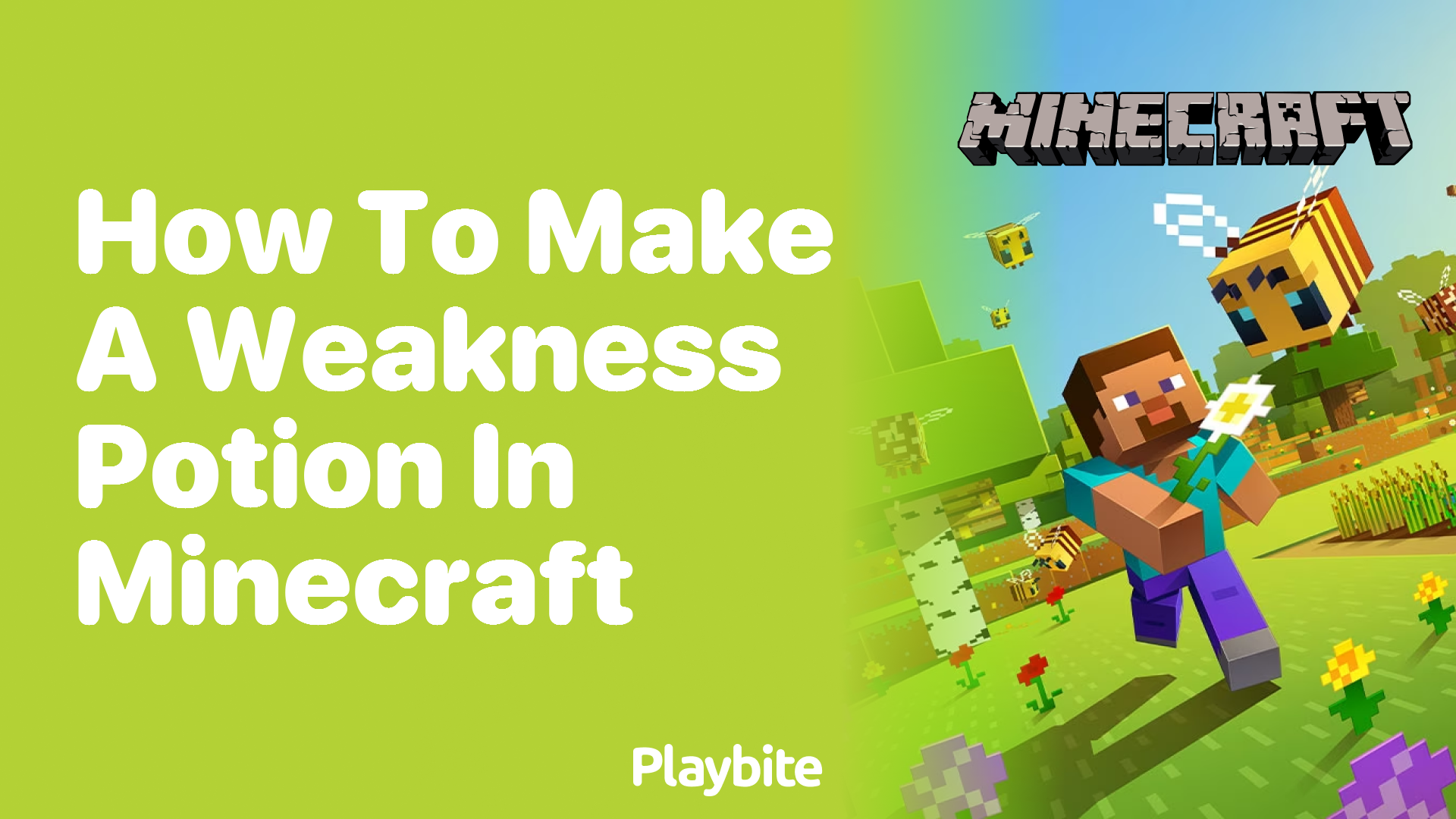 How to Make a Weakness Potion in Minecraft