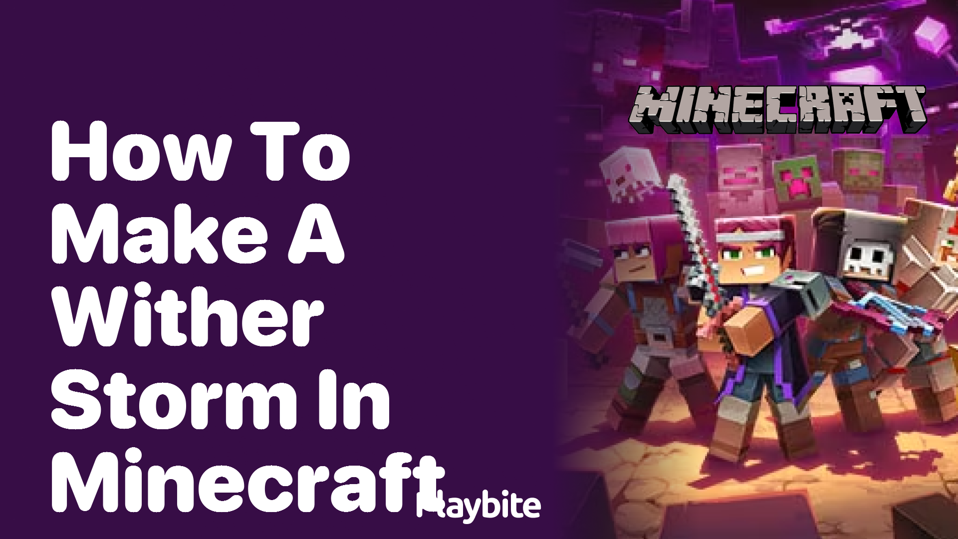 How to Make a Wither Storm in Minecraft