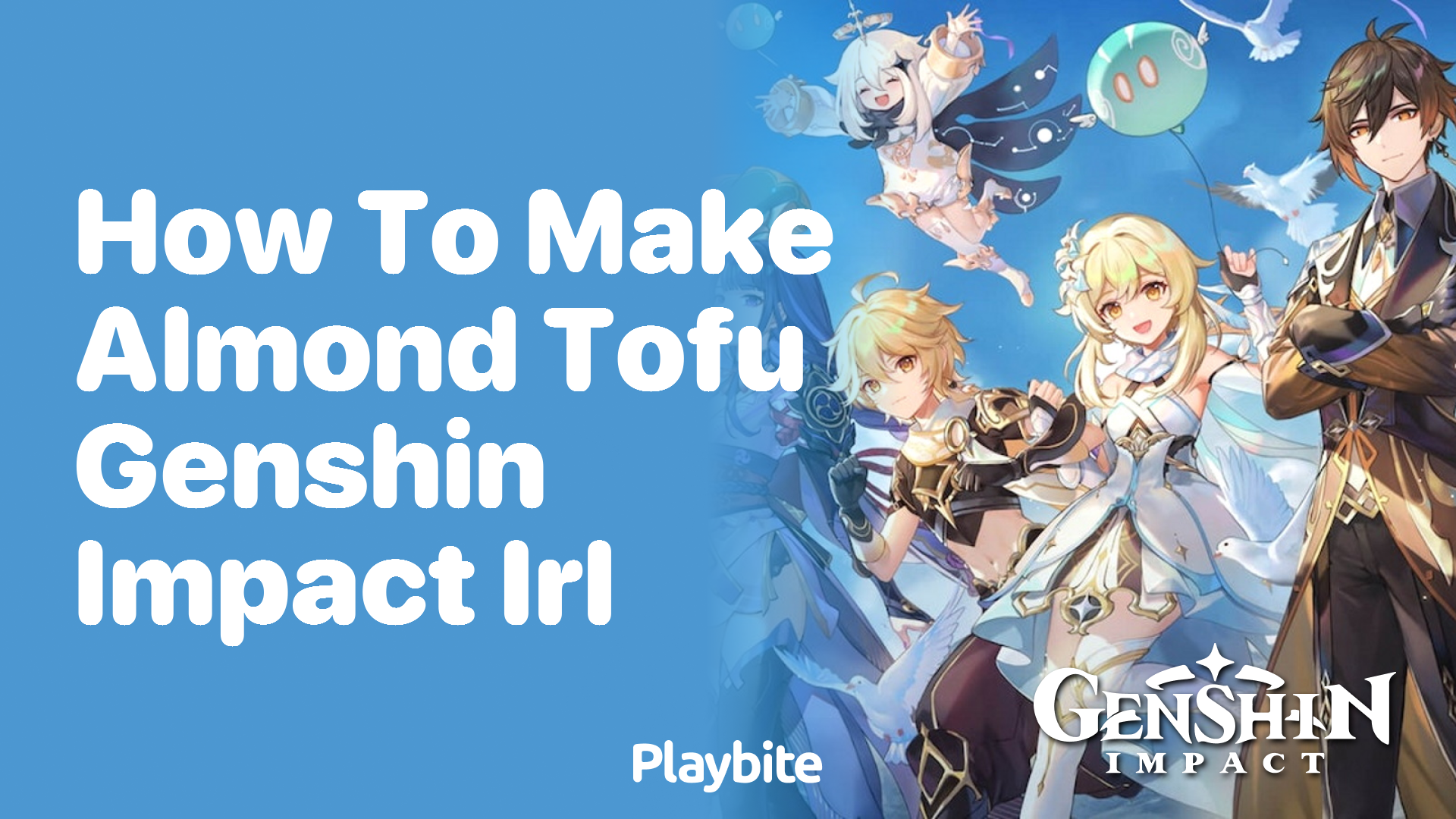 How to Make Almond Tofu Like in Genshin Impact IRL