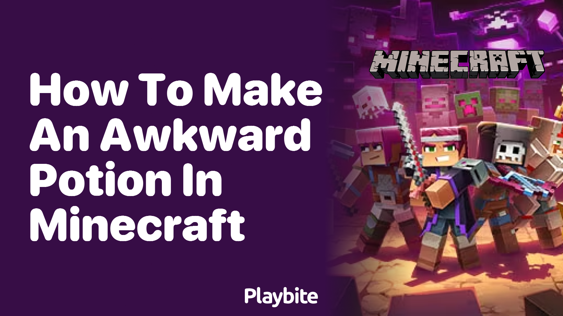 How Do You Make A Awkward Potion In Minecraft www.playbite.com