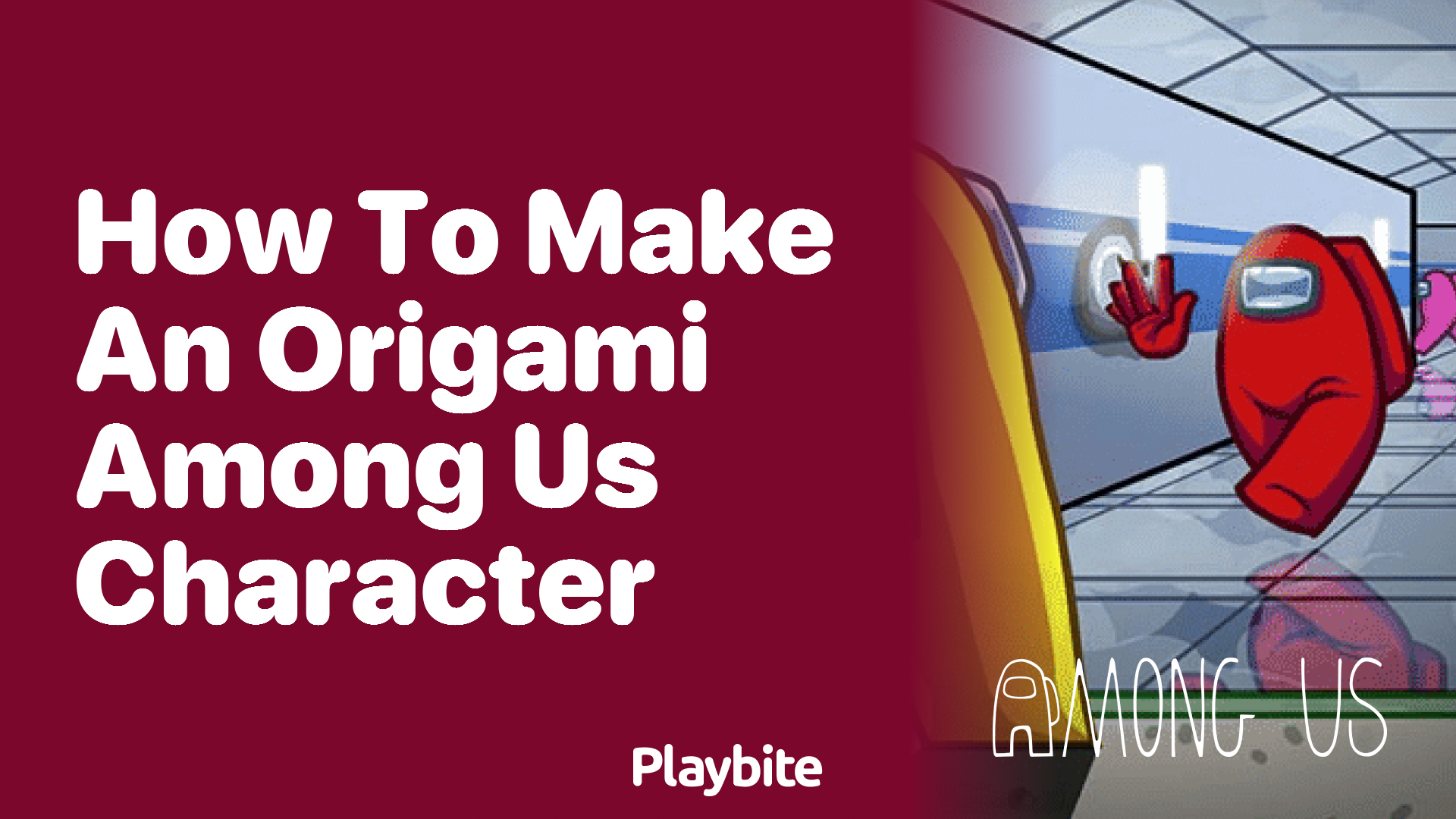 How to Make an Origami Among Us Character