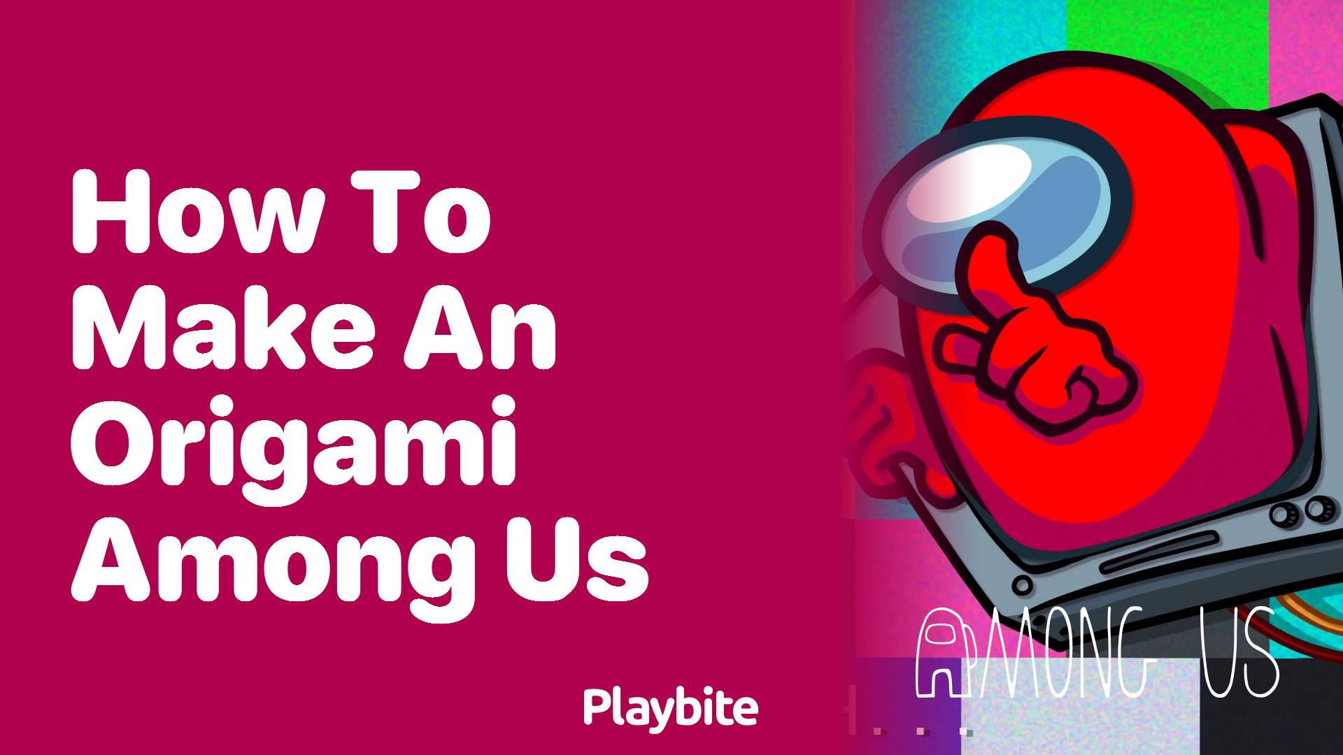 How to Make an Origami Among Us Character